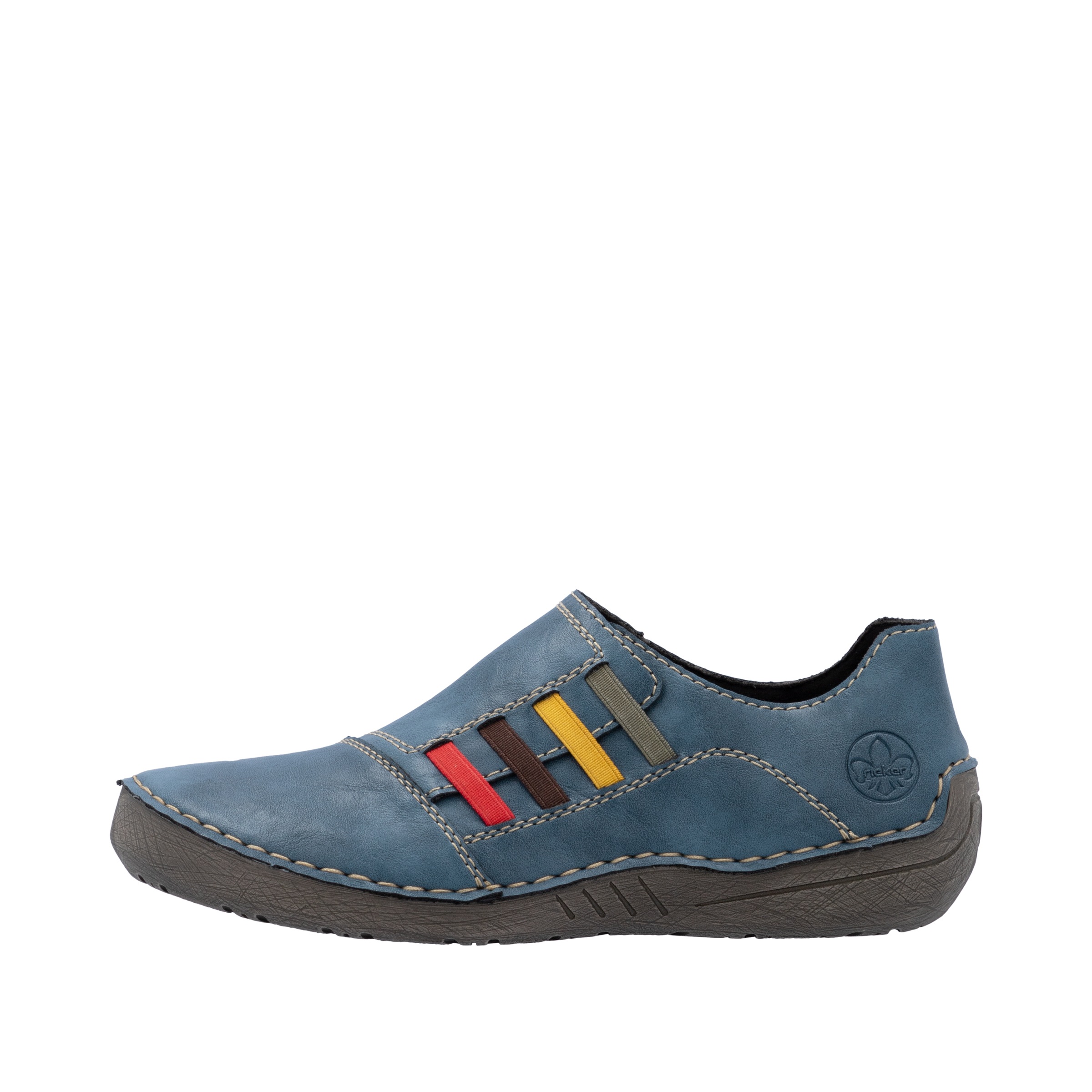 Rieker Slipper, Schlupfschuh, Slip-on Sneaker, Halbschuh mit weicher Innensohle