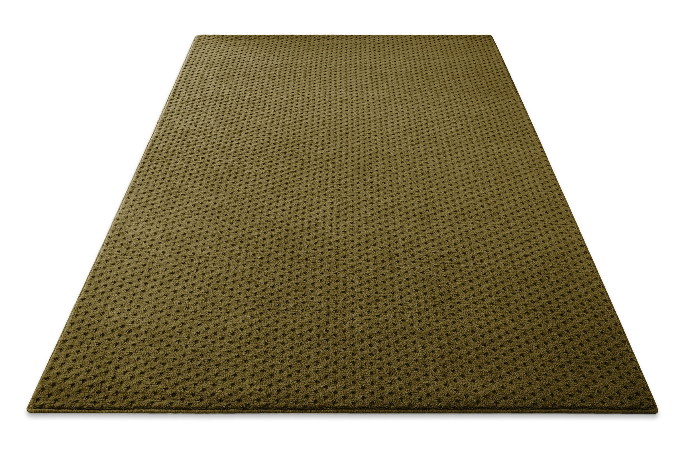 Wecon home Teppich »Castello THREE« rechteckig 7 mm Höhe Schurwolle, Kurzflor mit Hoch-Tief-Effekt, Wohnzimmer, Punktmuster