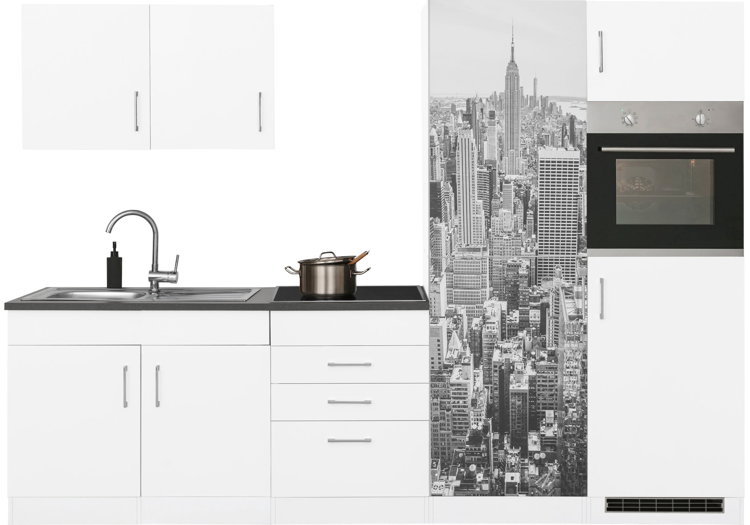 KOCHSTATION Küchenzeile »KS-Paris – Küchen mit einzigartigen Fotomotiven au günstig online kaufen