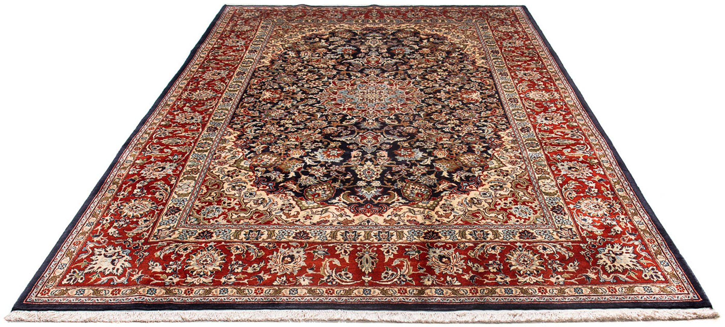 morgenland Orientteppich »Perser - Keshan - 299 x 205 cm - dunkelblau«, rec günstig online kaufen