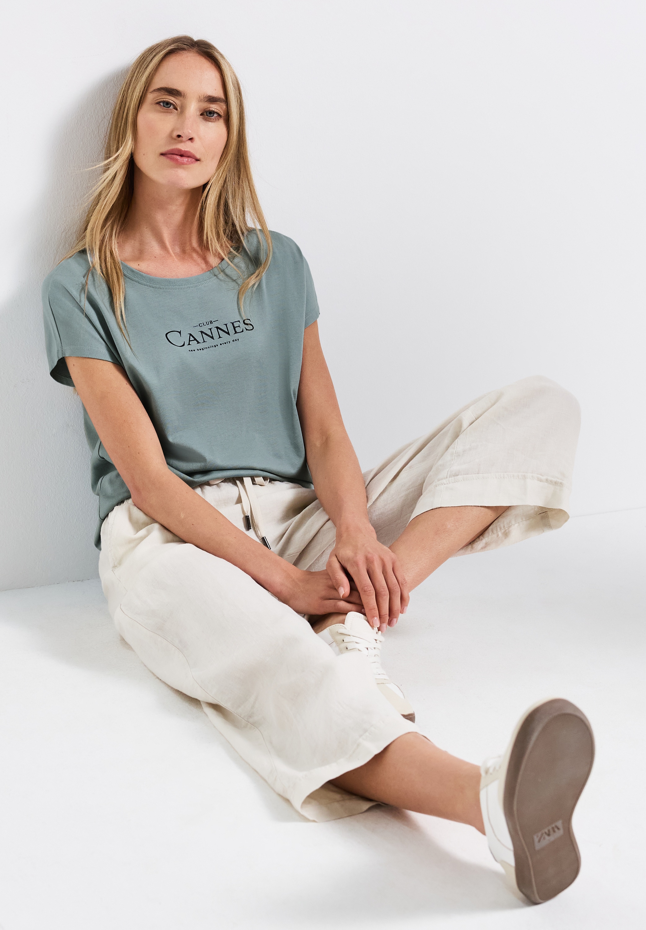 STREET ONE Shirttop, mit Folien-Wording