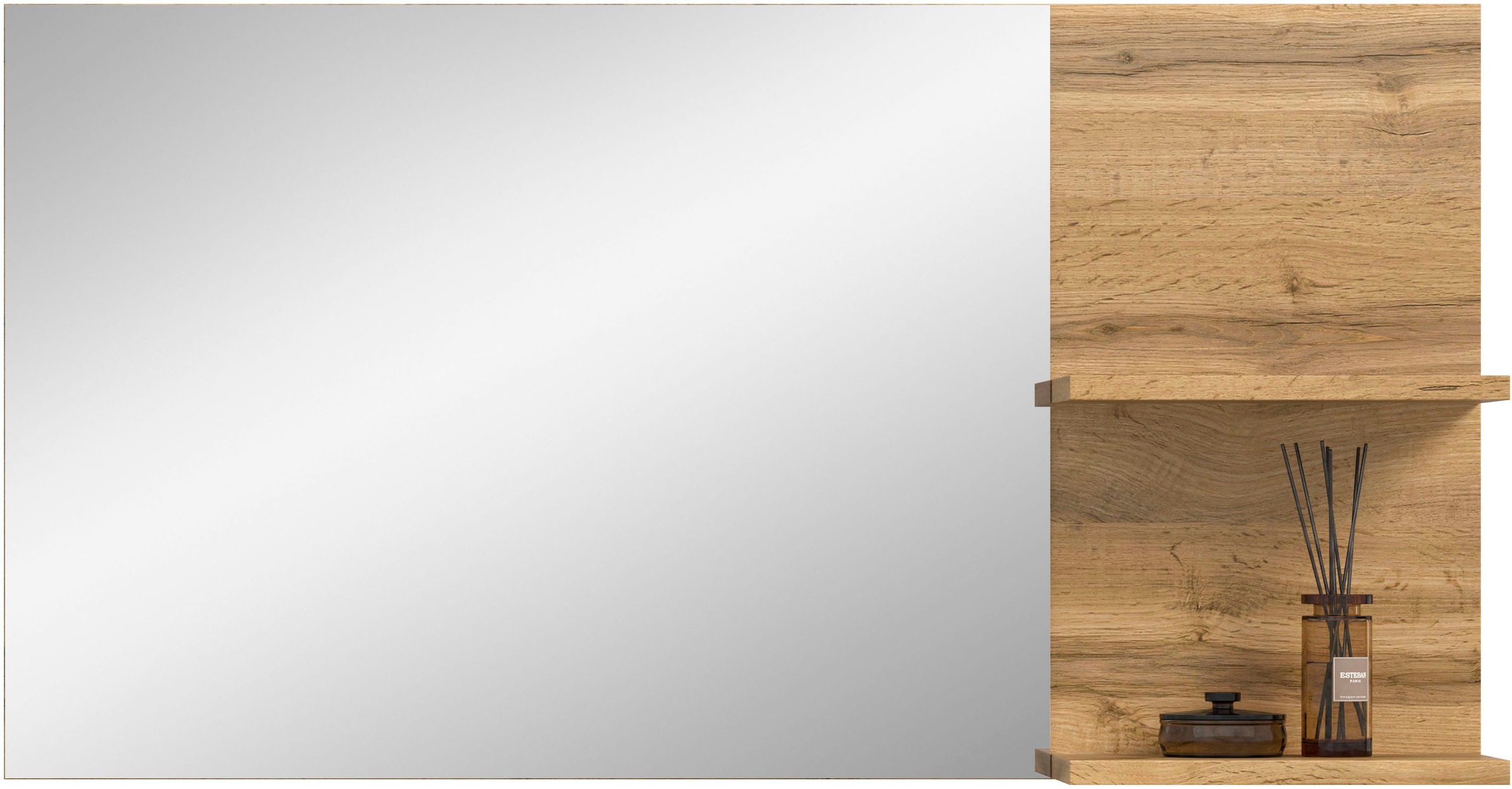 OTTO home Garderobenspiegel »MAMBO, TOPSELLER!, 2 Ablageböden, asymetrisch« Spiegel, Flur, Diele, Spiegel mit Ablage