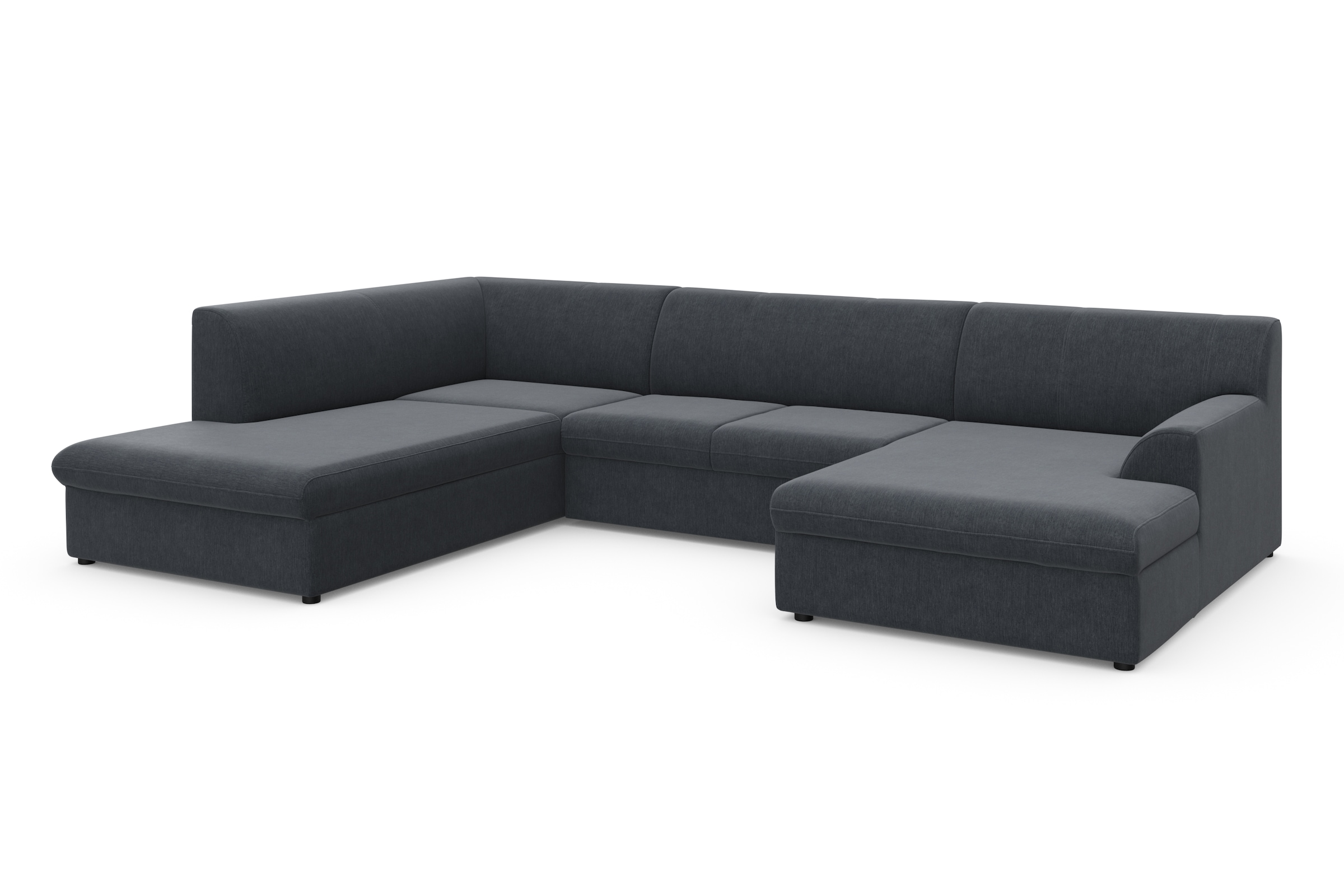 DOMO collection Wohnlandschaft »Topper, elegant und zeitlos, komfortabel, U-Form«, wahlweise mit Bettfunktion