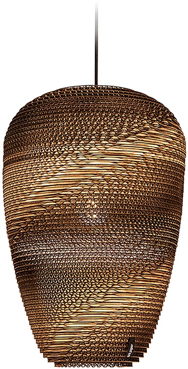 think paper Hängeleuchte »Baggy«, Leuchtmittel E27 | ohne Leuchtmittel, Papierlampe, Designer Leuchte, Deckenlampe im edlen Design
