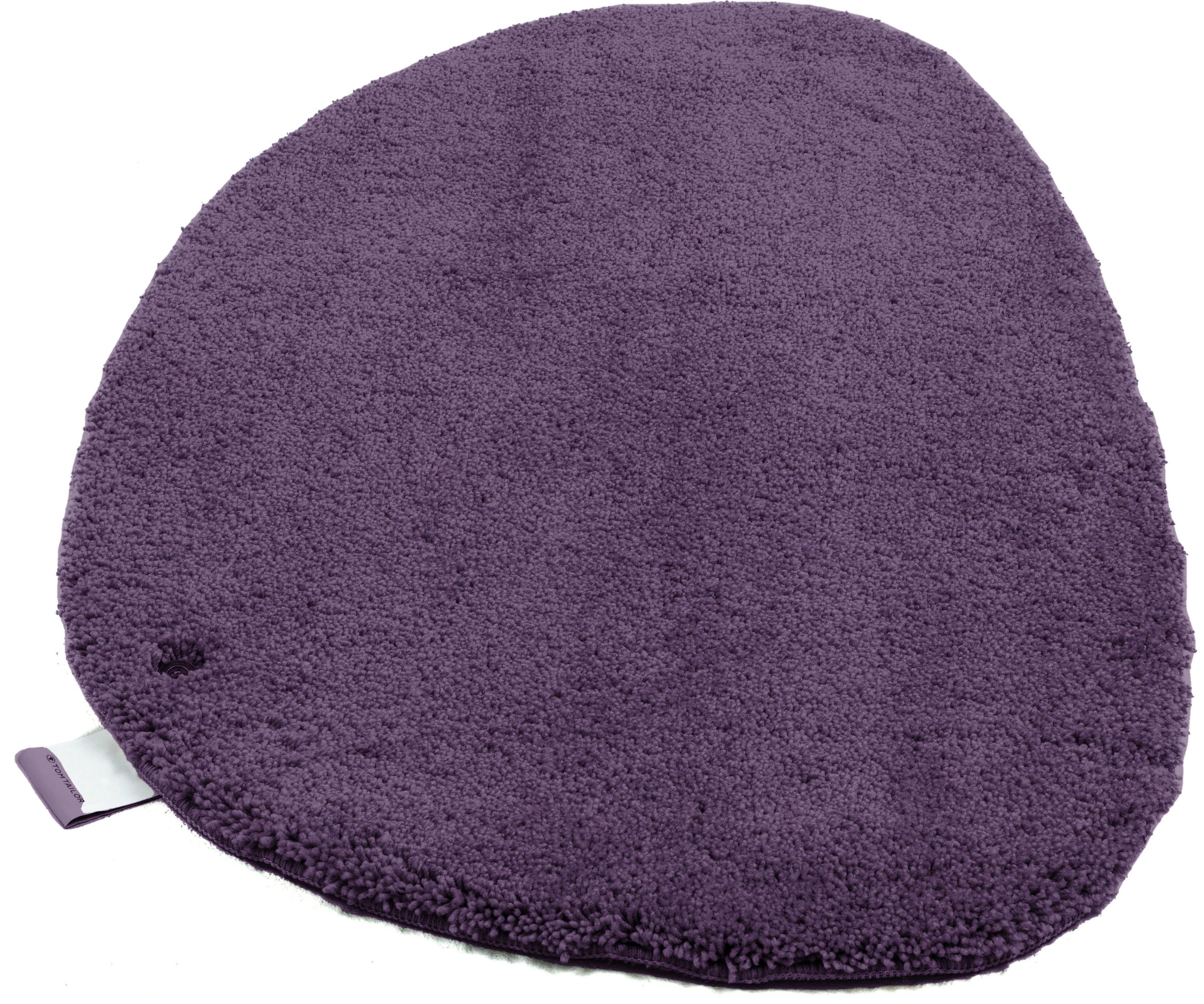TOM TAILOR Badematte »Cozy Bath UNI«, rutschhemmend beschichtet, fußbodenheizungsgeeignet, Badteppich, Uni Farben, rechteckig, rund und oval erhältlich