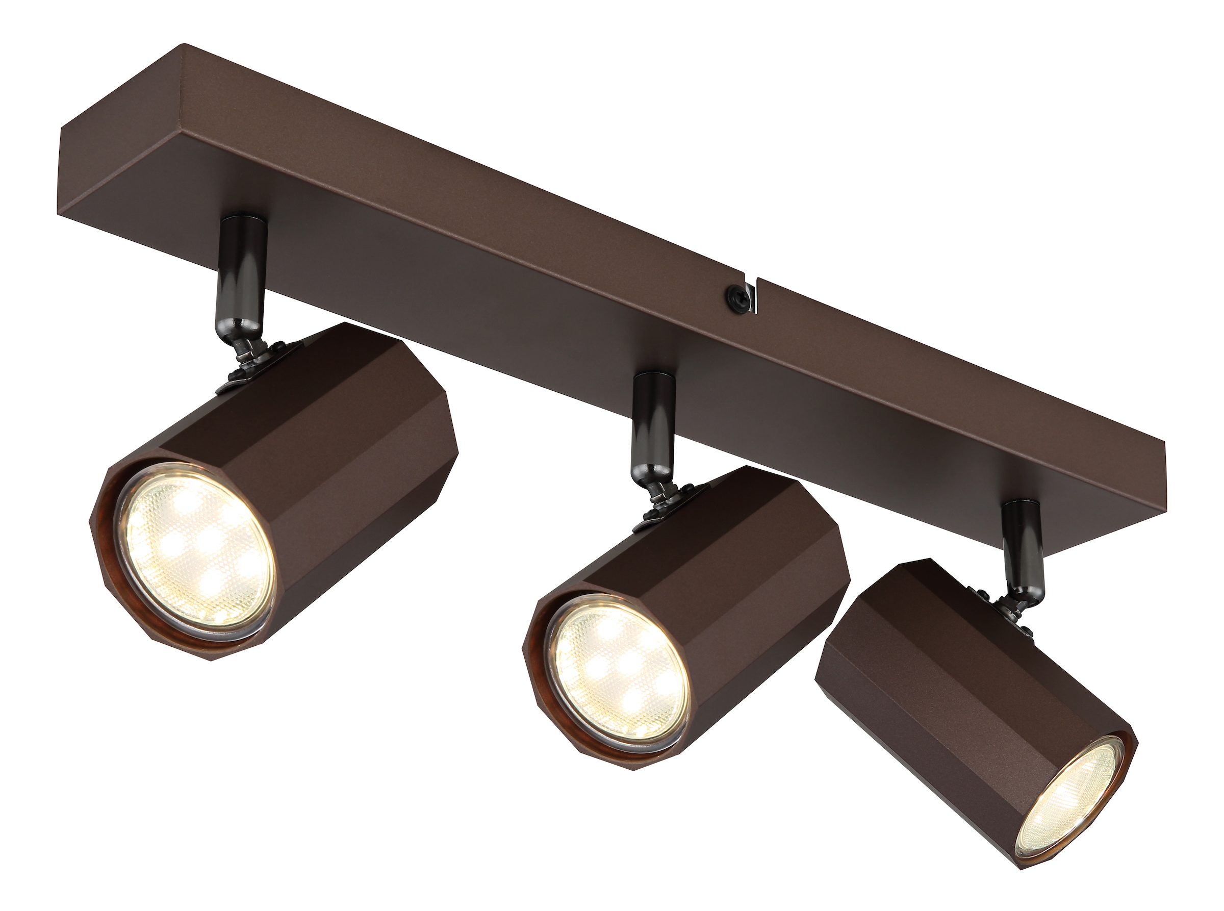 GLOBO LIGHTING Deckenstrahler »JAMES«, Leuchtmittel GU10 | ohne Leuchtmittel, Deckenspot/bronzefarben/Wohnzimmer/Flur/Schlafzimmer