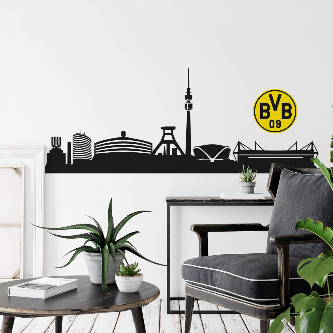 Wall-Art Wandtattoo »Fußball BVB Skyline mit Logo«, (1 St.) auf Raten  bestellen | Fototapeten