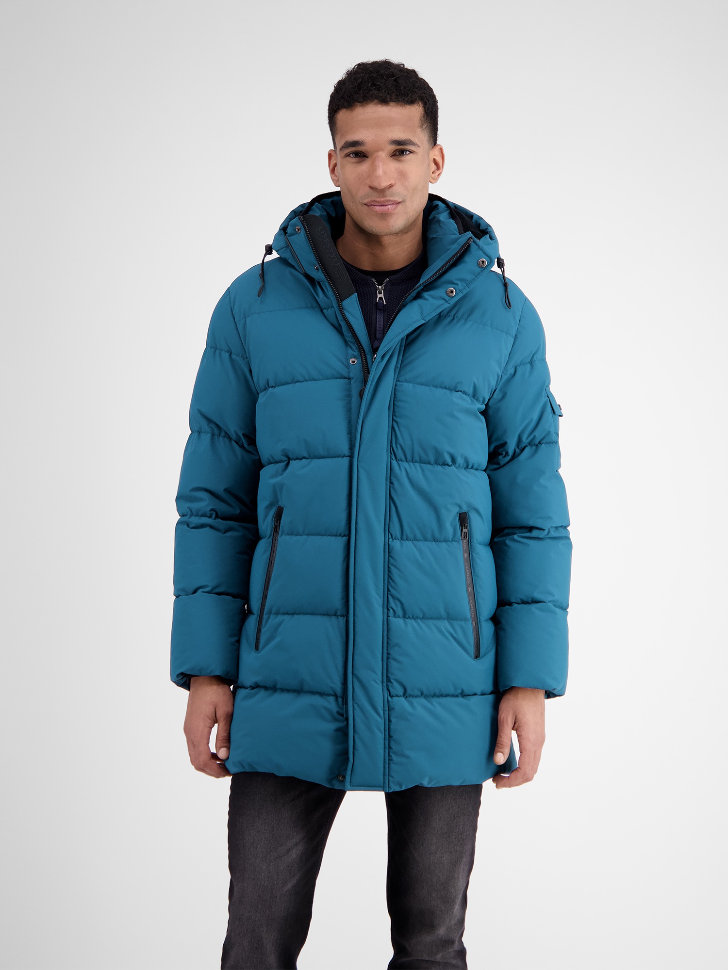 LERROS Steppjacke »LERROS Warm gefütterte Steppjacke mit abnehmbarer Kapuze«, mit Kapuze, Wasser- und windabweisend, atmungsaktiv
