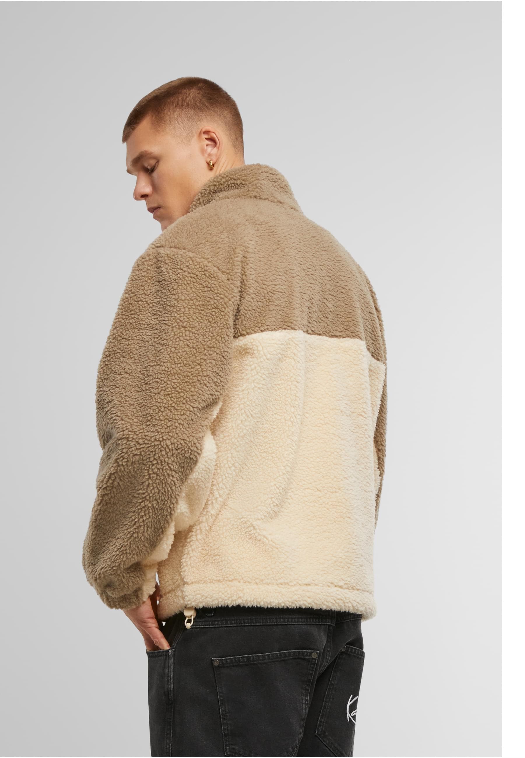 Karl Kani Winterjacke »Karl Kani Signature Rubber Patch Teddy Zip Jacket« 1 Stk. tlg. ohne Kapuze