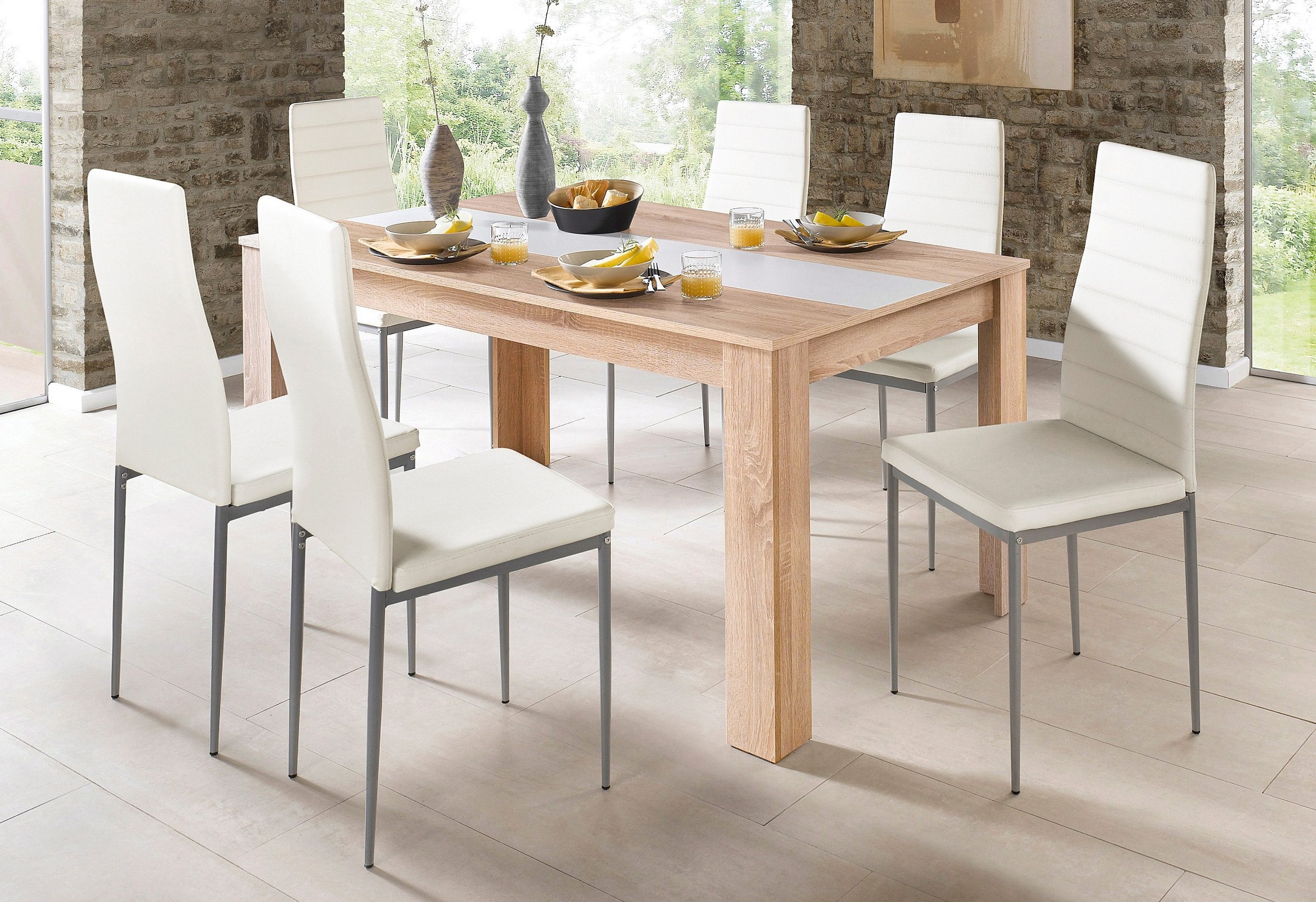 9. Bild von Homexperts Esstisch »NICO * 120 VS (90715)«, (1er Set), Einlegeplatte wendbar