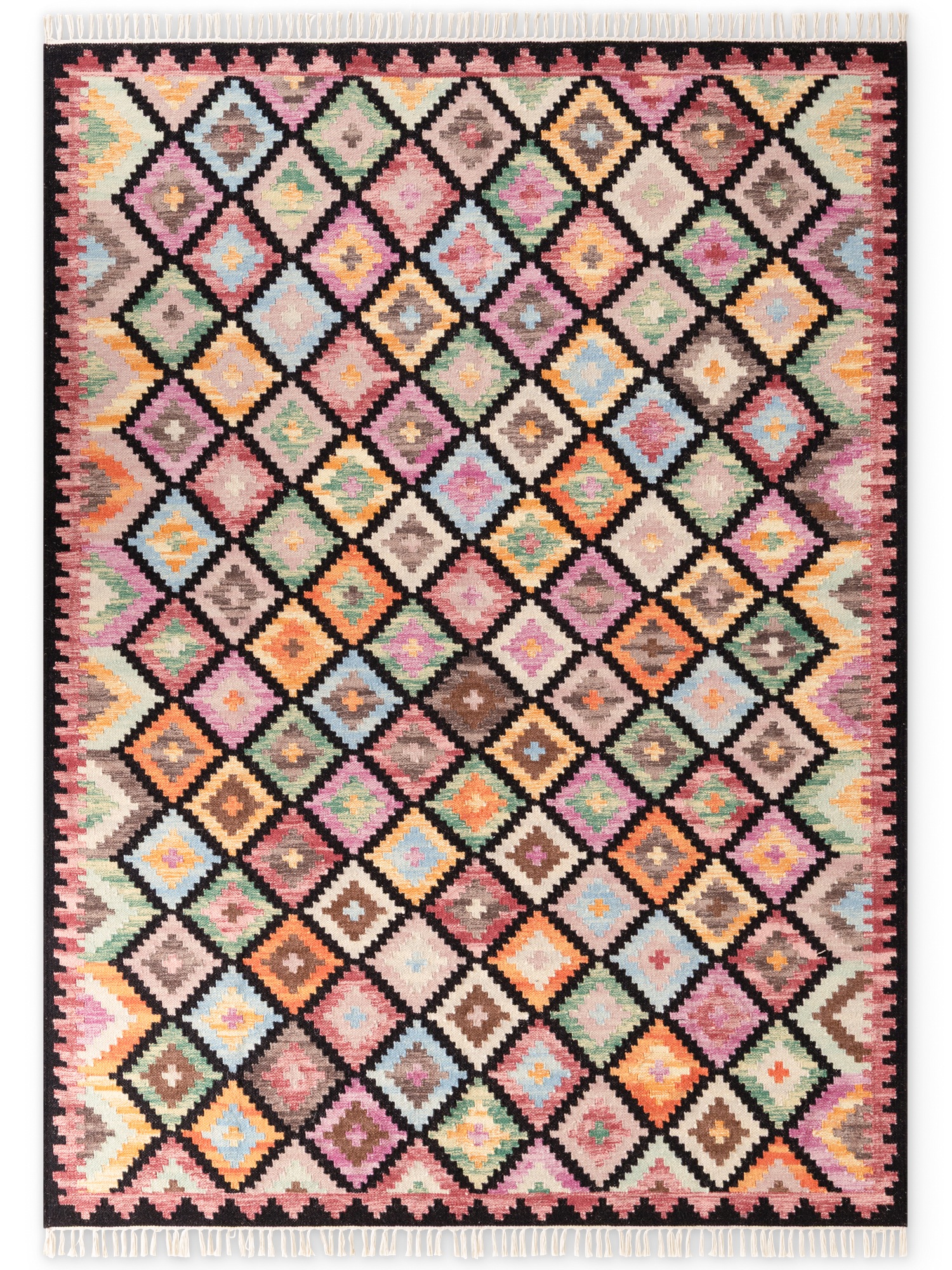 HANSE Home Teppich »Kelim Zara«, rechteckig, 3 mm Höhe, Wolle, Baumwolle, N günstig online kaufen