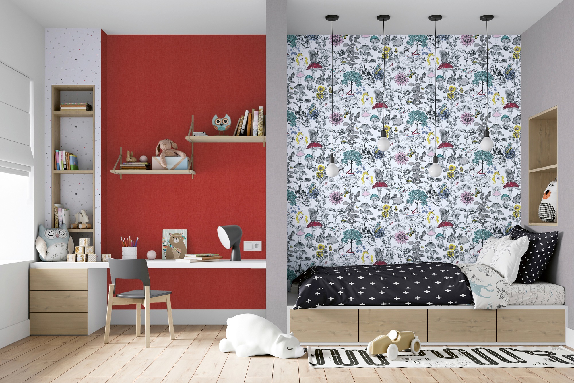 A.S. Création Vliestapete »Little Love«, einfarbig-unifarben-uni, Kindertapete Tapete Uni Tapeten Kinderzimmer Schlafzimmer modern Optik