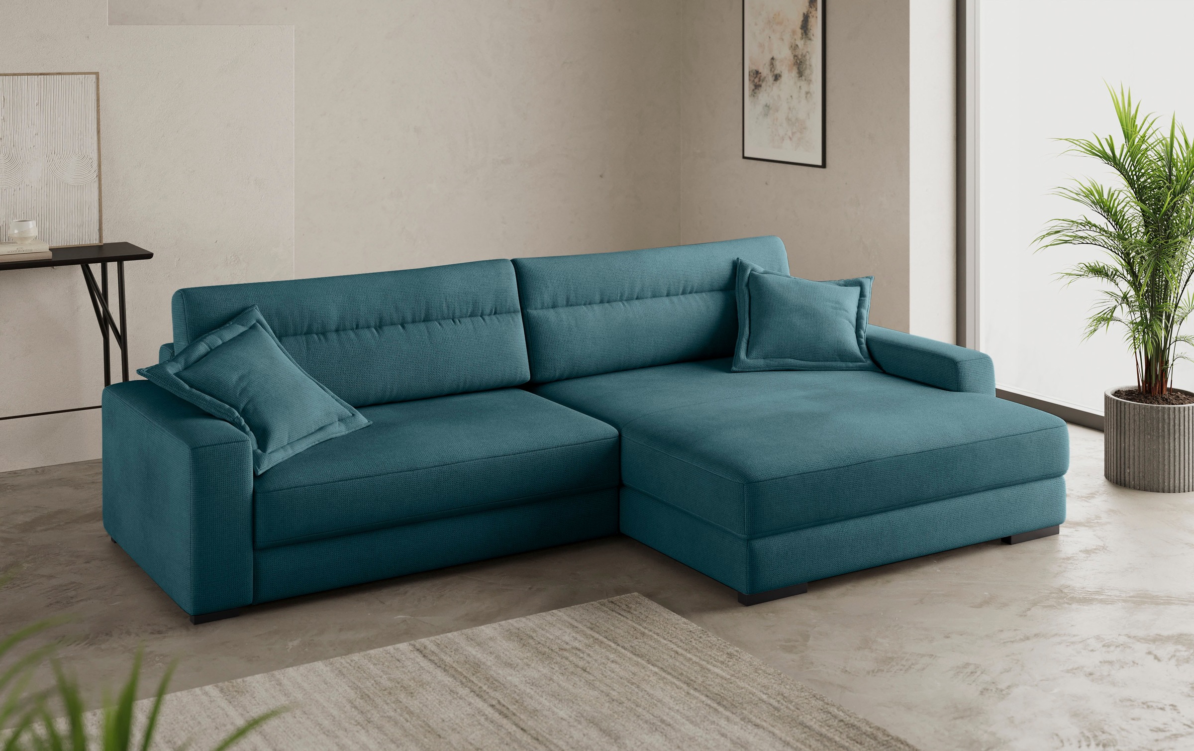 Mr. Couch Ecksofa »Marcello DuraFlex L-Form«, EasyBett, Bettkasten, Kaltsch günstig online kaufen
