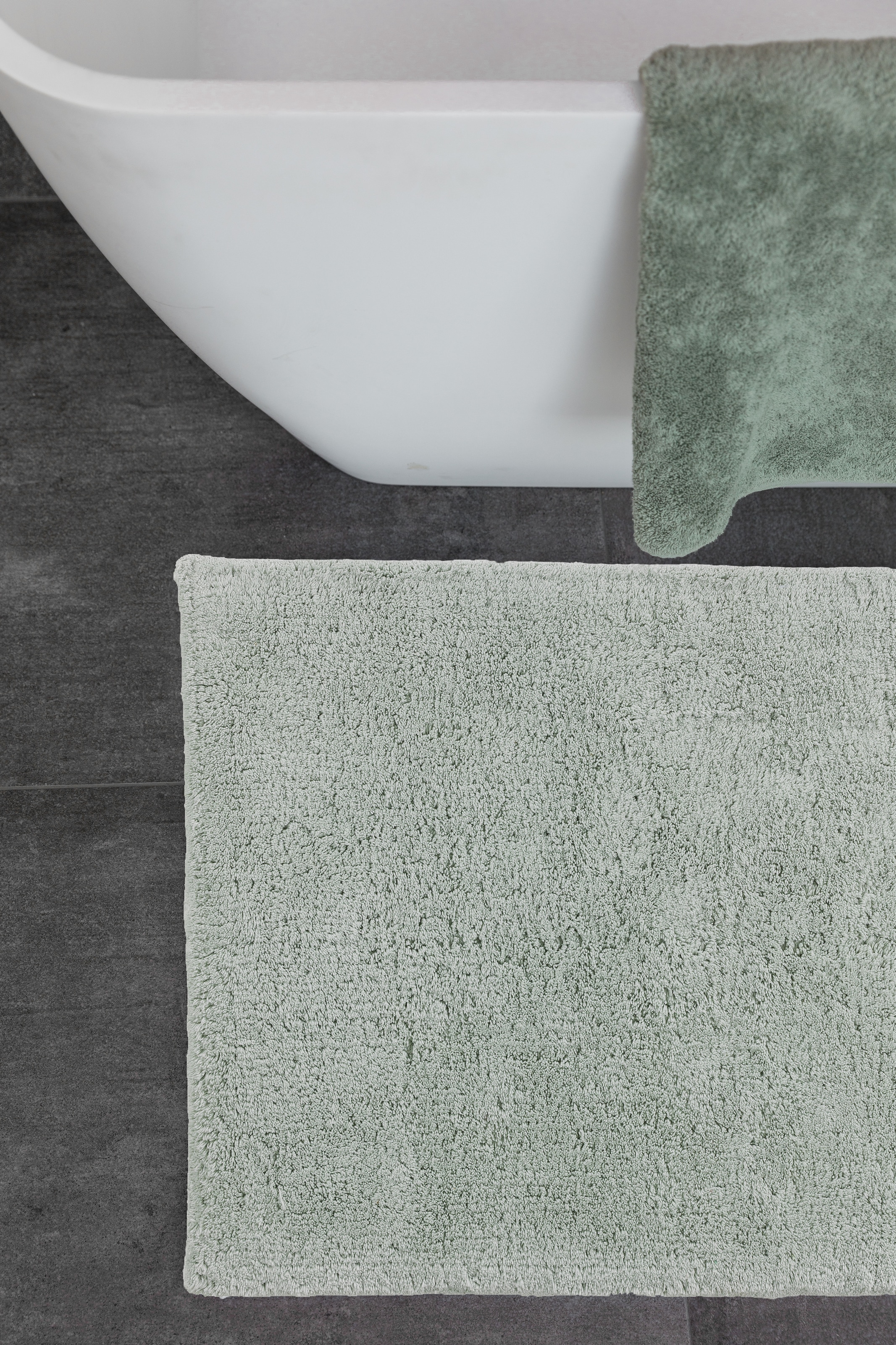 SCHÖNER WOHNEN-Kollektion Badematte »Bahamas  Uni« Höhe 30 mm fußbodenheizungsgeeignet beidseitig verwendbar