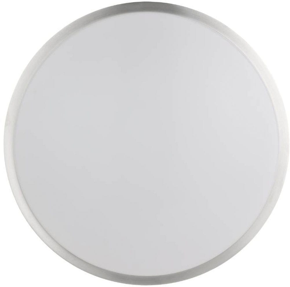EGLO Deckenleuchte »COMPETA 1 Deckenlampe, weiß, nickel-matt, rund, Wohnzimmerlampe«, 1 flammig, Leuchtmittel LED-Board | LED fest integriert, Stahl und Kunststoff, Esszimmer, Industrial, minimalistisch, Ø43cm