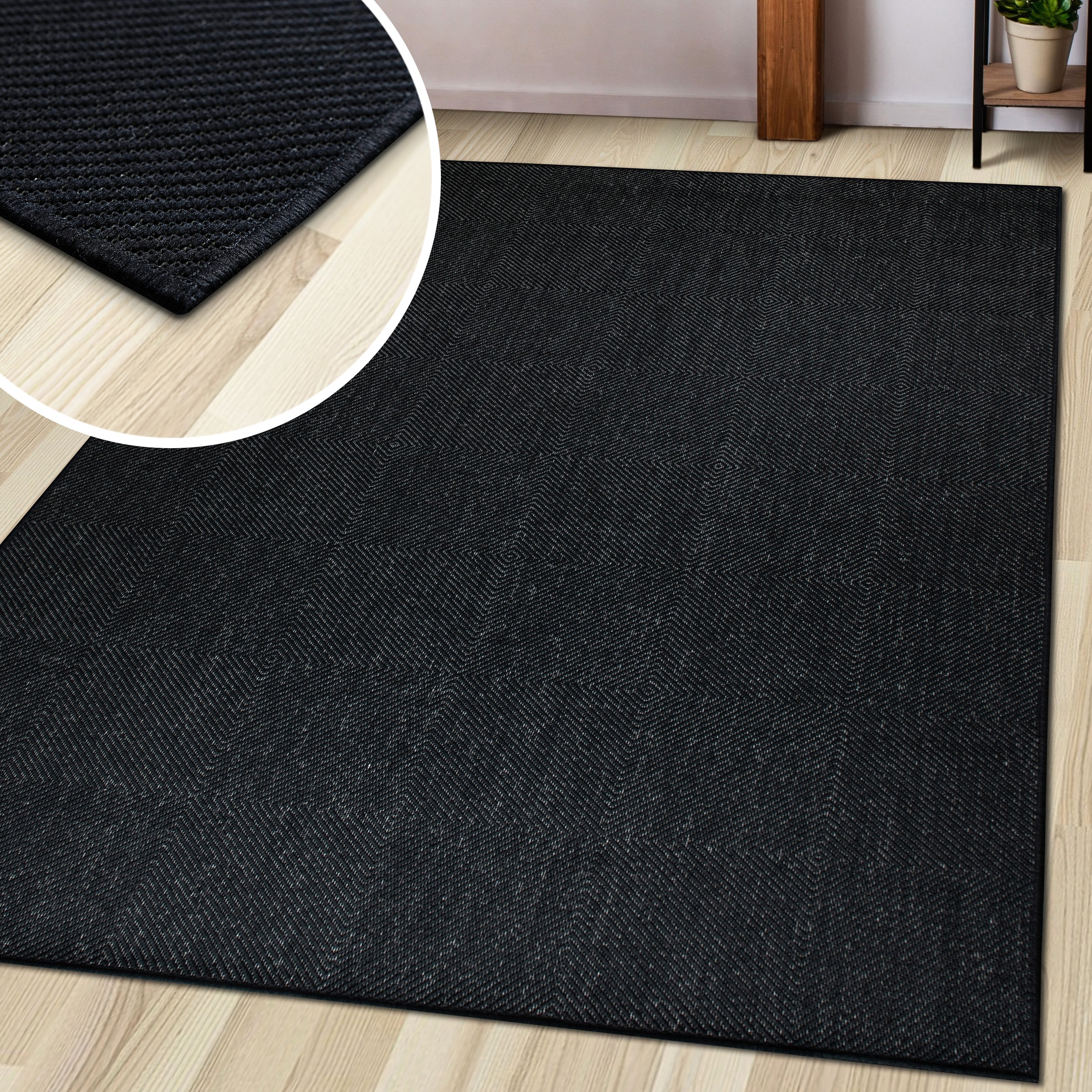 my home Teppich »Anna, auch als Läufer erhältlich«, rechteckig, 3 mm Höhe, In- und Outdoor geeignet, Sisal-Optik, Wetterfest & UV-beständig