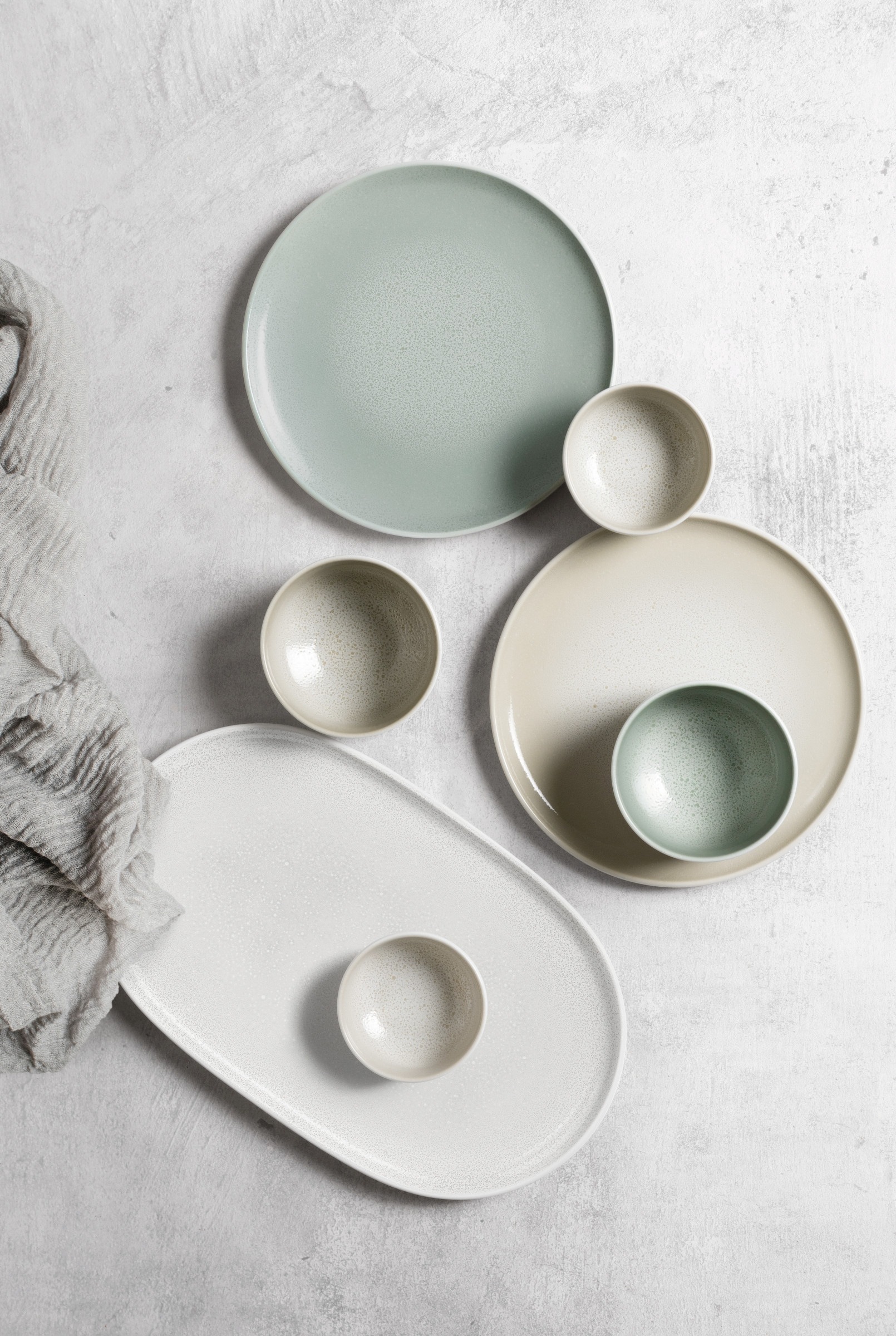 Seltmann Weiden Tafelservice »Sento Home, Geschirr-Set, 12-teilig«, (Set, 12 tlg., 6x Speiseteller, 6x Suppenteller), Teller-Set, harmonisch geschwungene Form