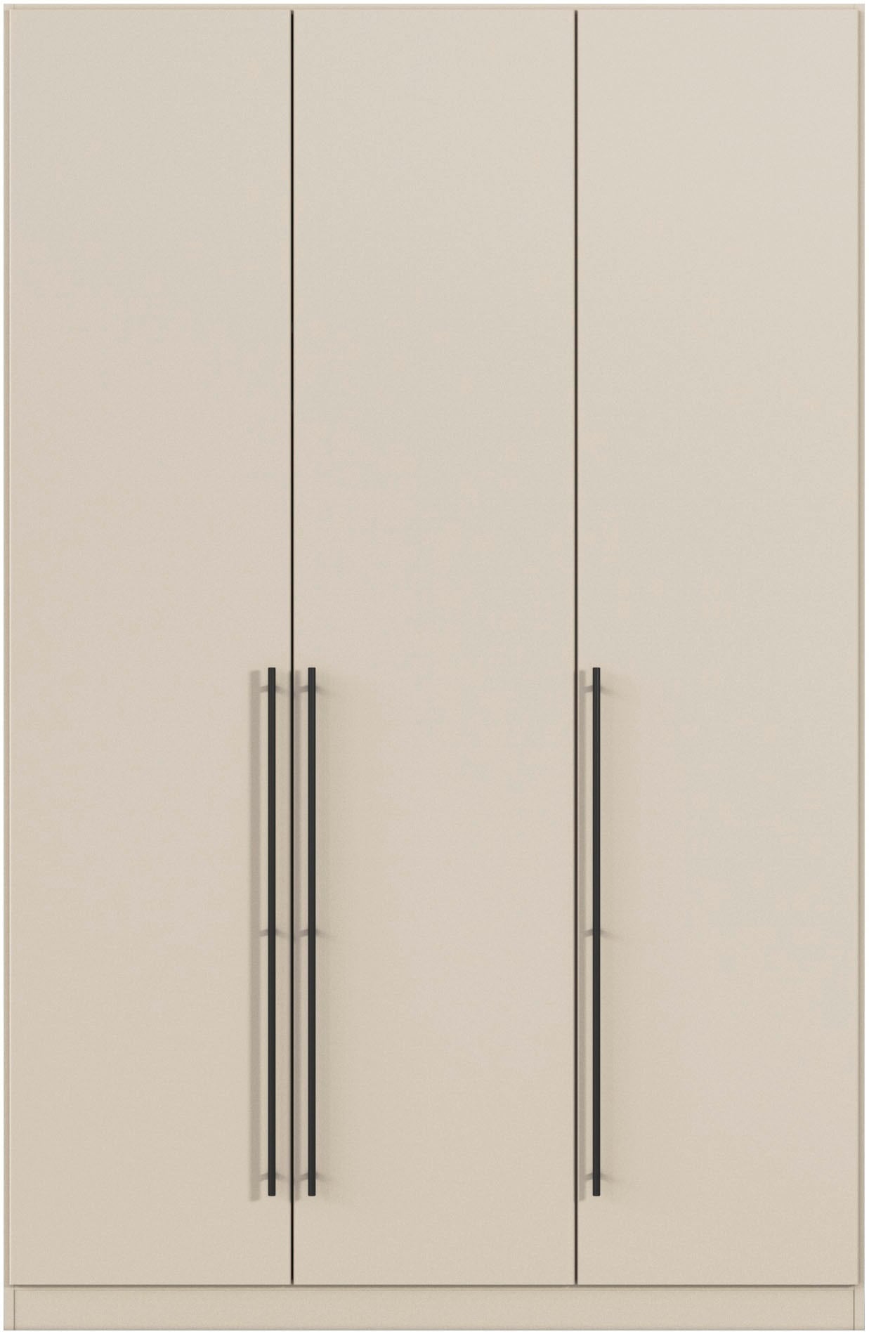 rauch Kleiderschrank »Drehtürenschrank Schrank Garderobe Wäscheschrank Schlafzimmer AVOLA«, (in 3 verschiedenen Ausstattungen BASIC/CLASSIC/PREMIUM), mit hochwertigen Stangengriffen in Schwarz aus Metall MADE IN GERMANY