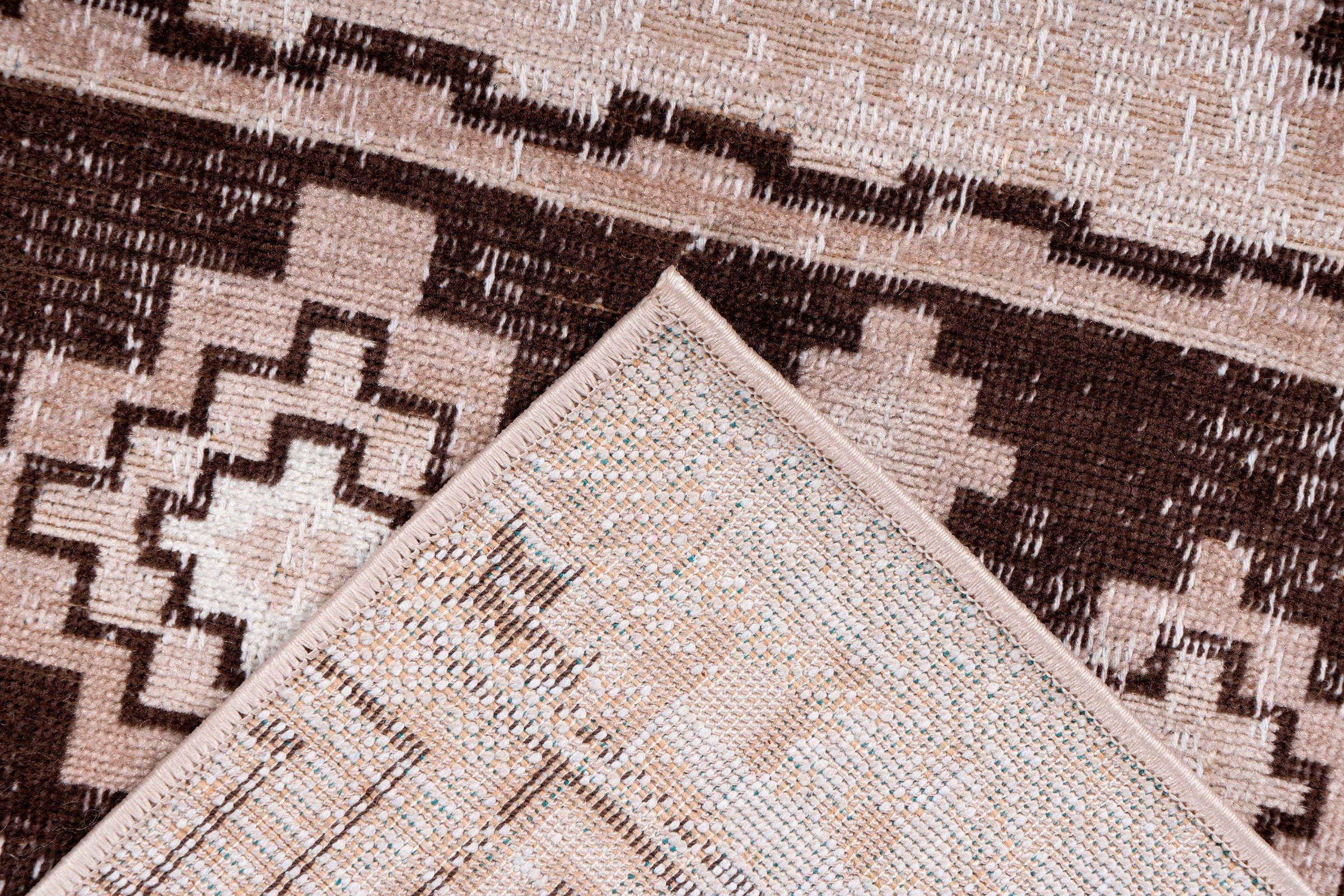 calo-deluxe Teppich »Ruzica-303«, rechteckig, 6 mm Höhe, Flachgewebe, Vintage Design, Wohnzimmer