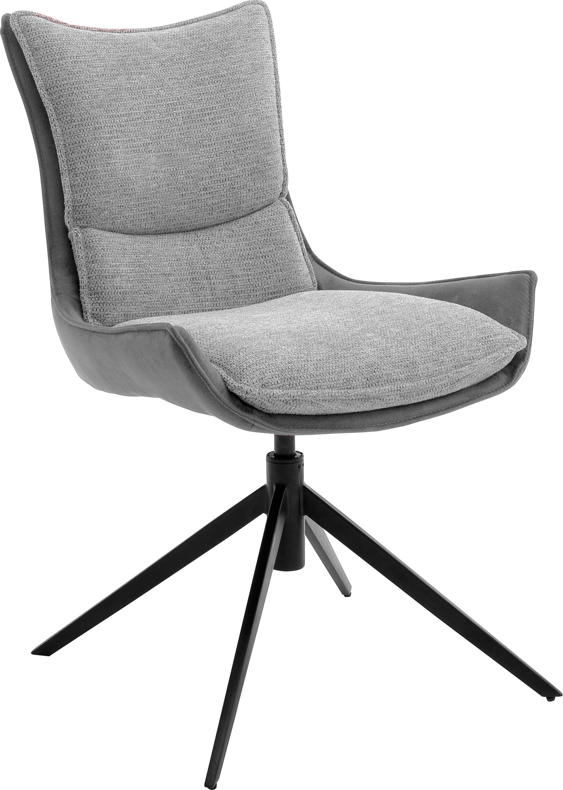 MCA furniture 4-Fußstuhl 360° auf bestellen mit 120 drehbar Nivellierung, »Kitami«, Esszimmerstuhl bis 2 kg (Set), St., Raten Stoffbezug