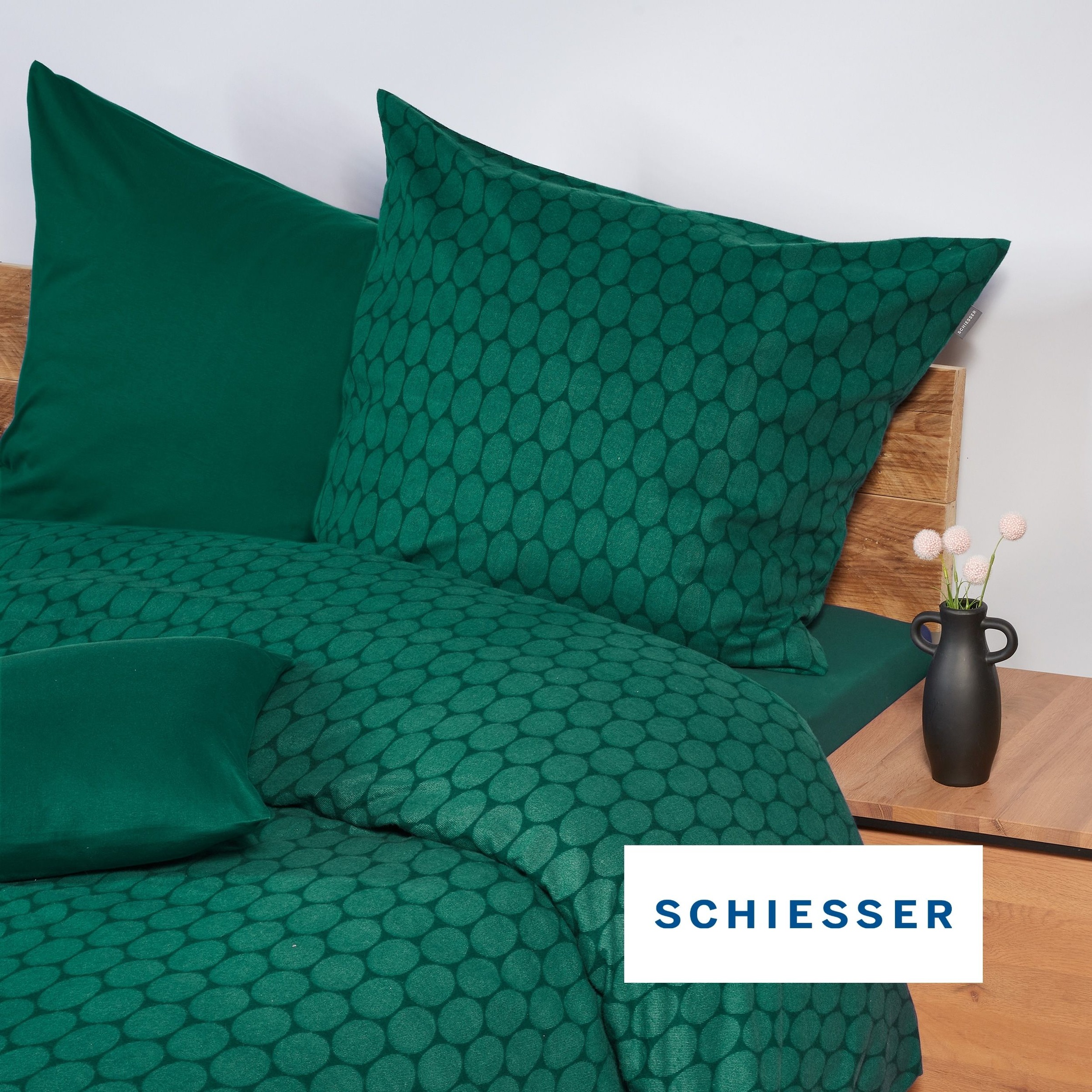 Schiesser Spannbettlaken »Flexi aus 95% Baumwolle und 5% Elastahan in Premium-Qualität« für hohe Matratzen und Boxspringbetten geeignet, Made in Green
