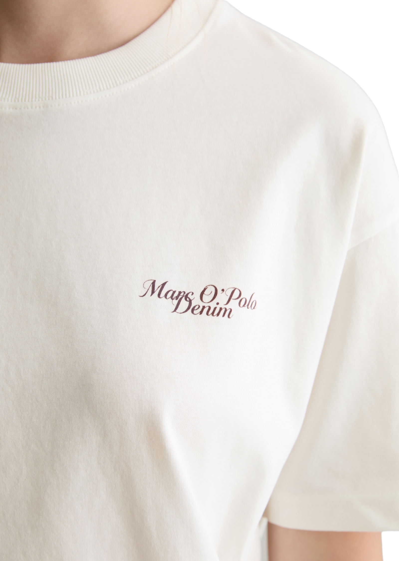 Marc O'Polo DENIM T-Shirt Logo-T-Shirt relaxed aus Organic Cotton