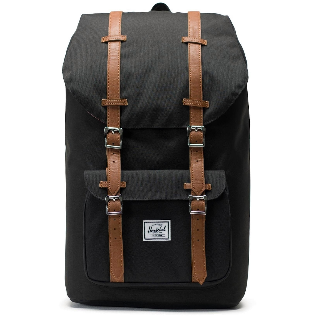 Herschel Laptoprucksack »Classic, Little America, Black/Tan«