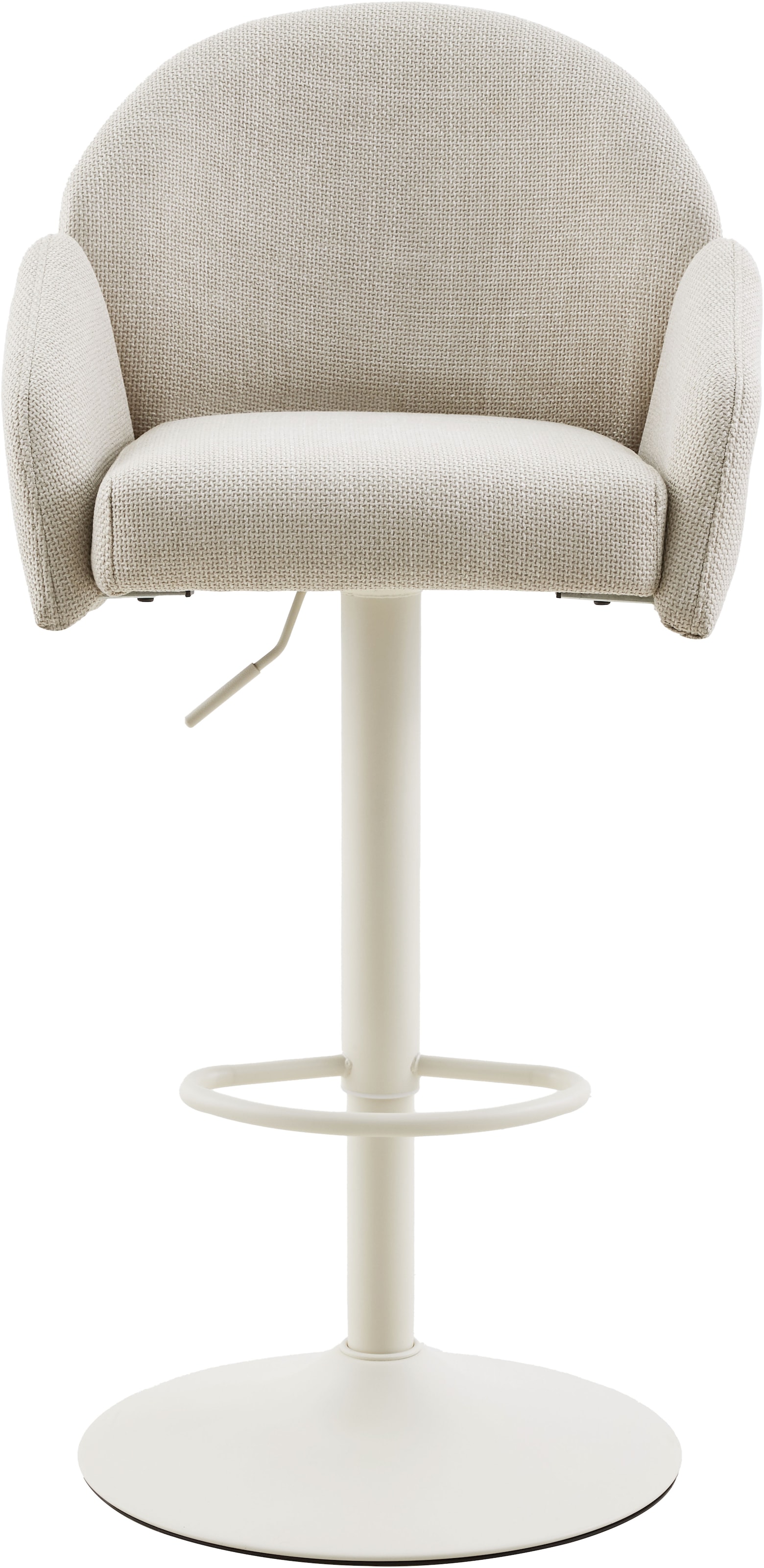 HELA Barhocker »HOLLY« Set, 2 Stk. tlg. 360° drehbar, Höhenverstellbar, Armlehnen, Gestell angepasst an Bezug