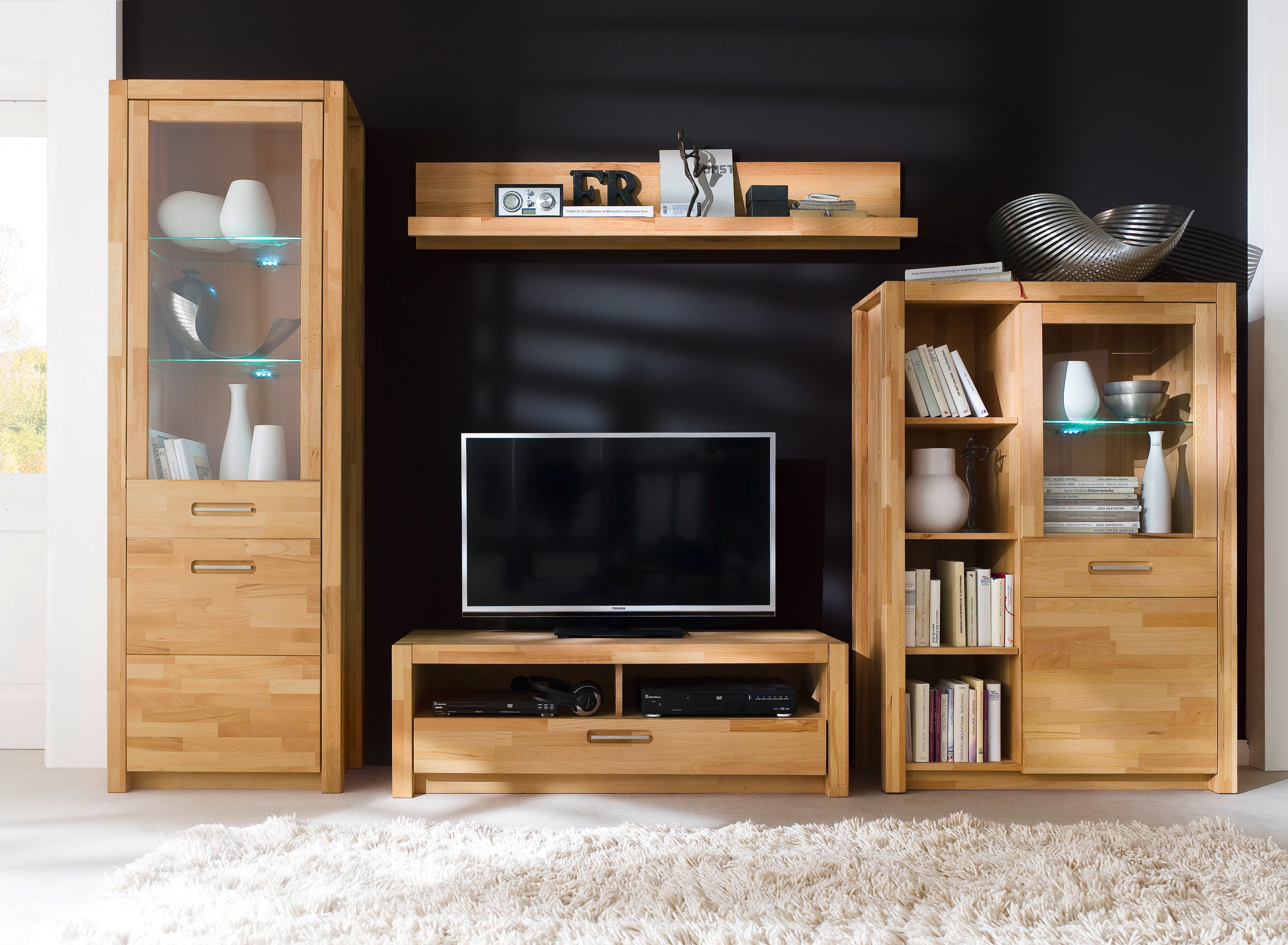 MCA living Vitrine »Fenja Kombivitrine, Glasvitrine, Standvitrine« Set, 1 S günstig online kaufen