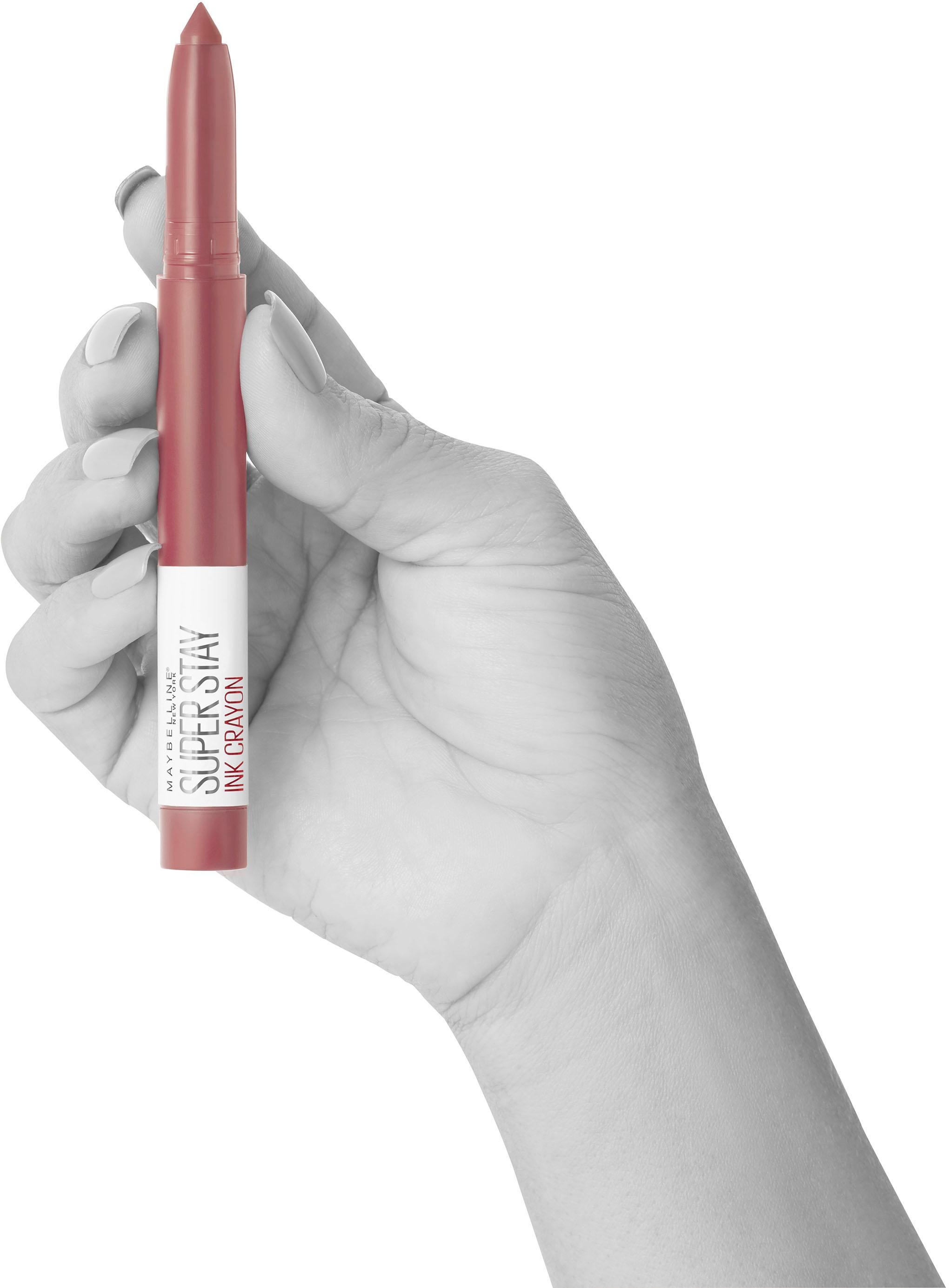 MAYBELLINE NEW YORK Lippenstift »Super Stay Ink Crayon«, mit natürlichen Inhaltstoffen