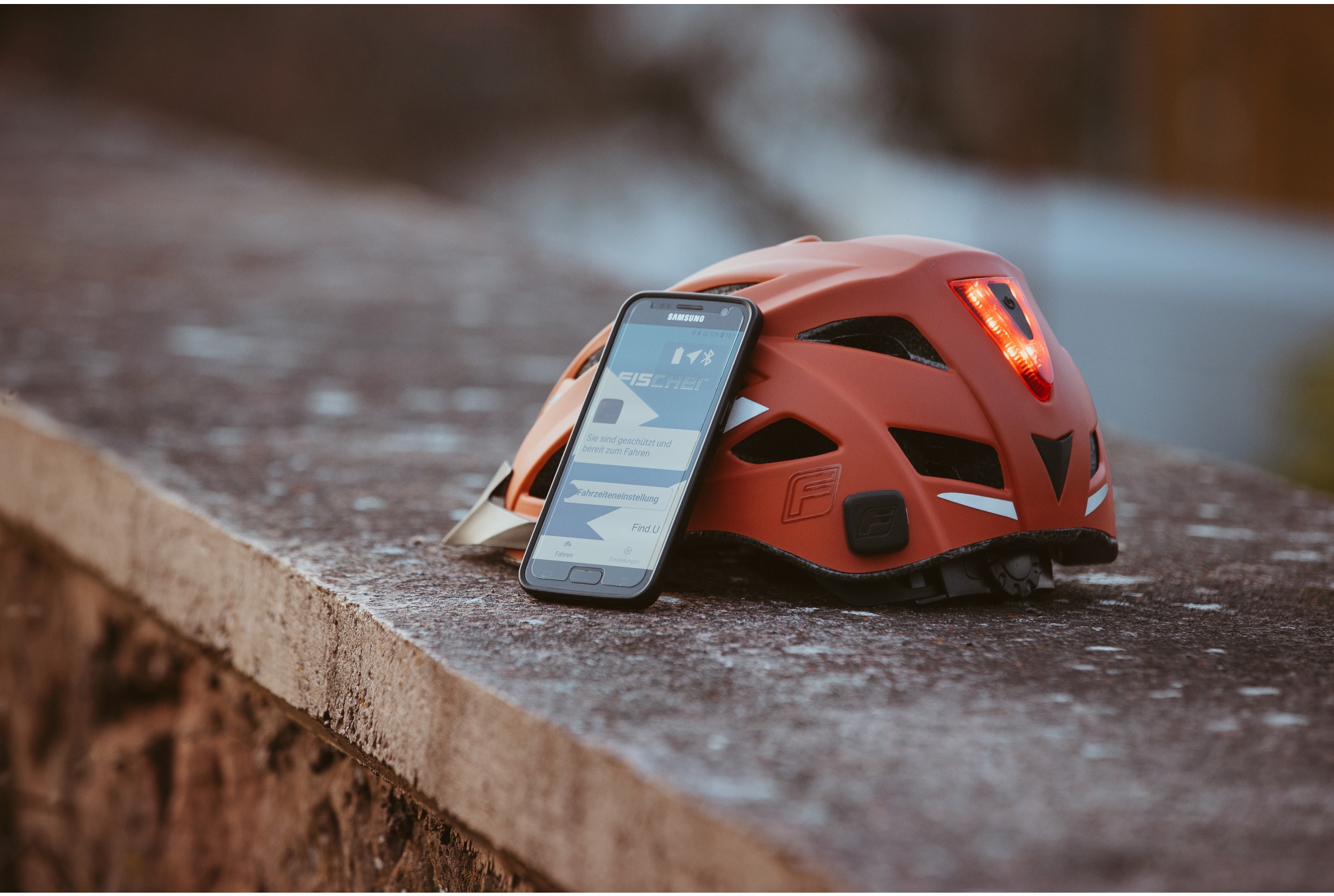 FISCHER Fahrrad Sturzhelmsensor »Crash-Sensor FIND.U«