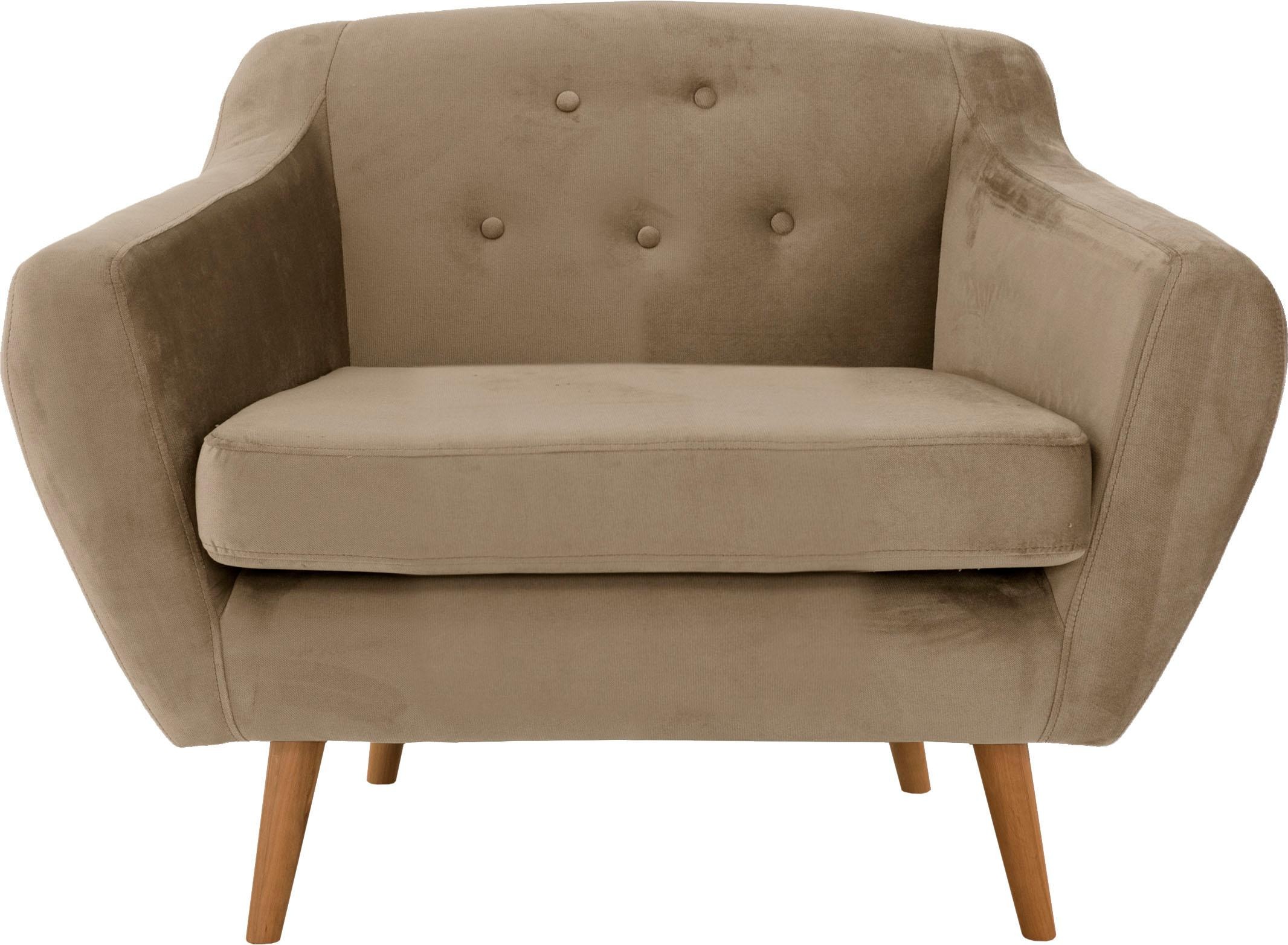 Home affaire Sessel »Renne« mit Heftung im Rücken im skandinavischem Stil günstig online kaufen