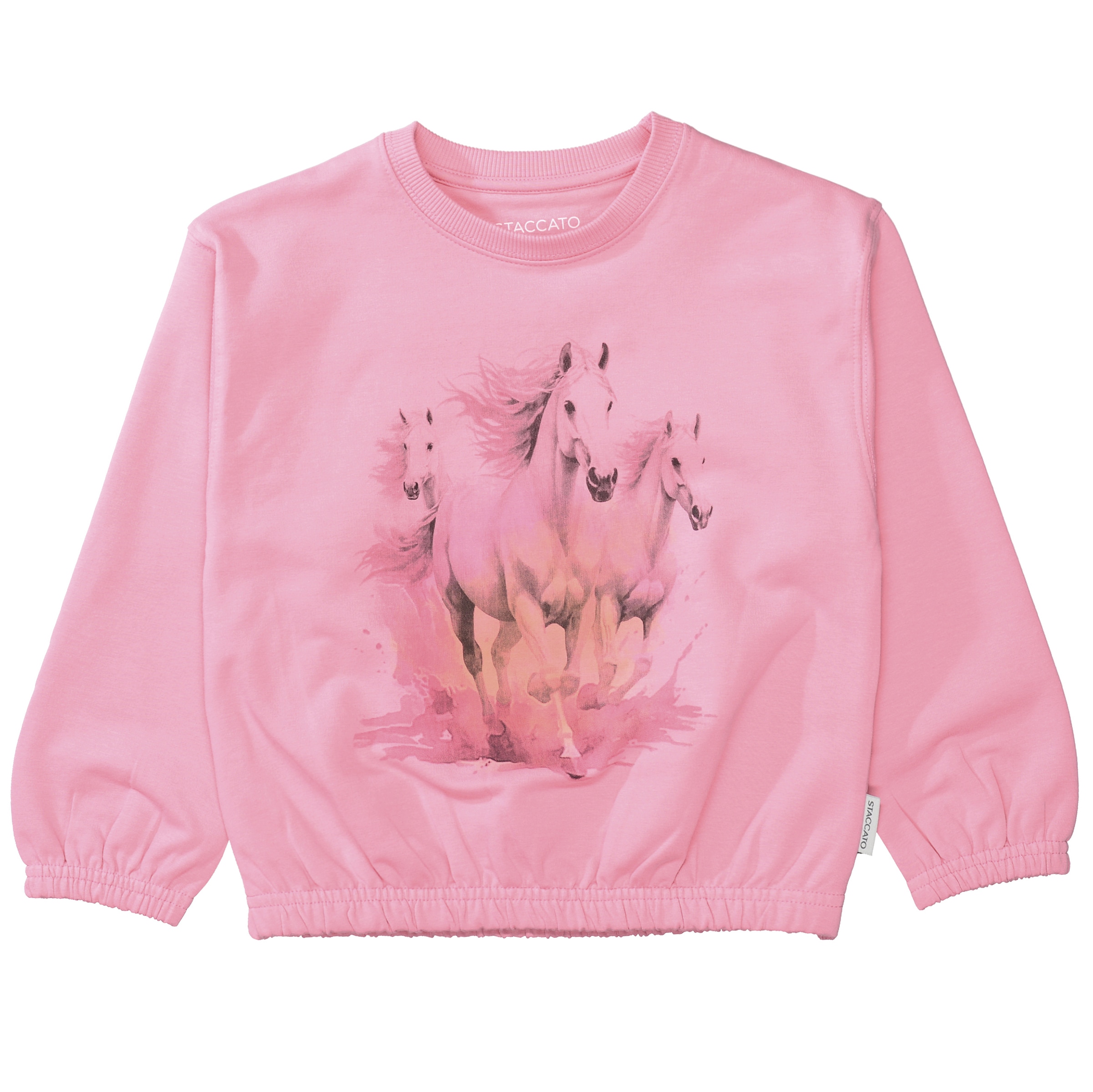 STACCATO Sweater, 2 tlg. 2er Pack Sweatshirts, mit Motivdruck, Pferd, für Girls
