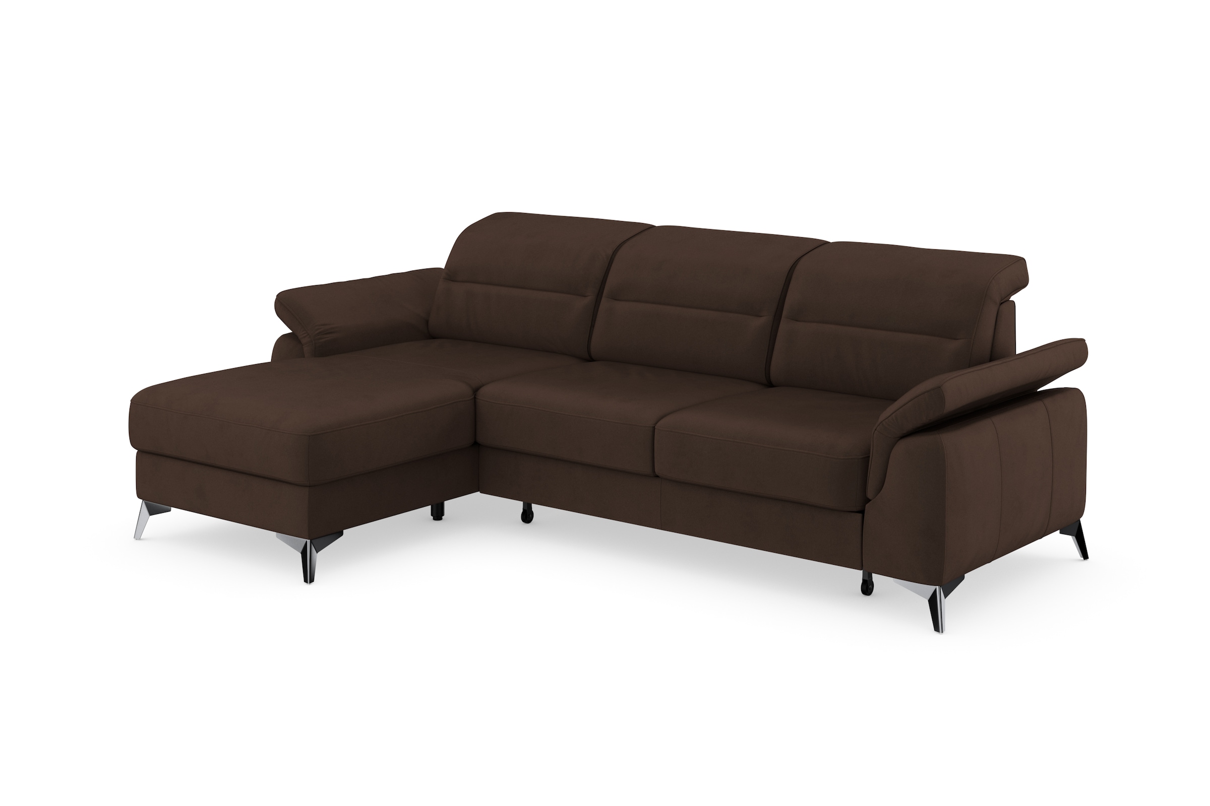sit&more Ecksofa »Sinatra L-Form«, mit Recamiere, optinal mit Kopfteilverstellung und Armteilfunktion