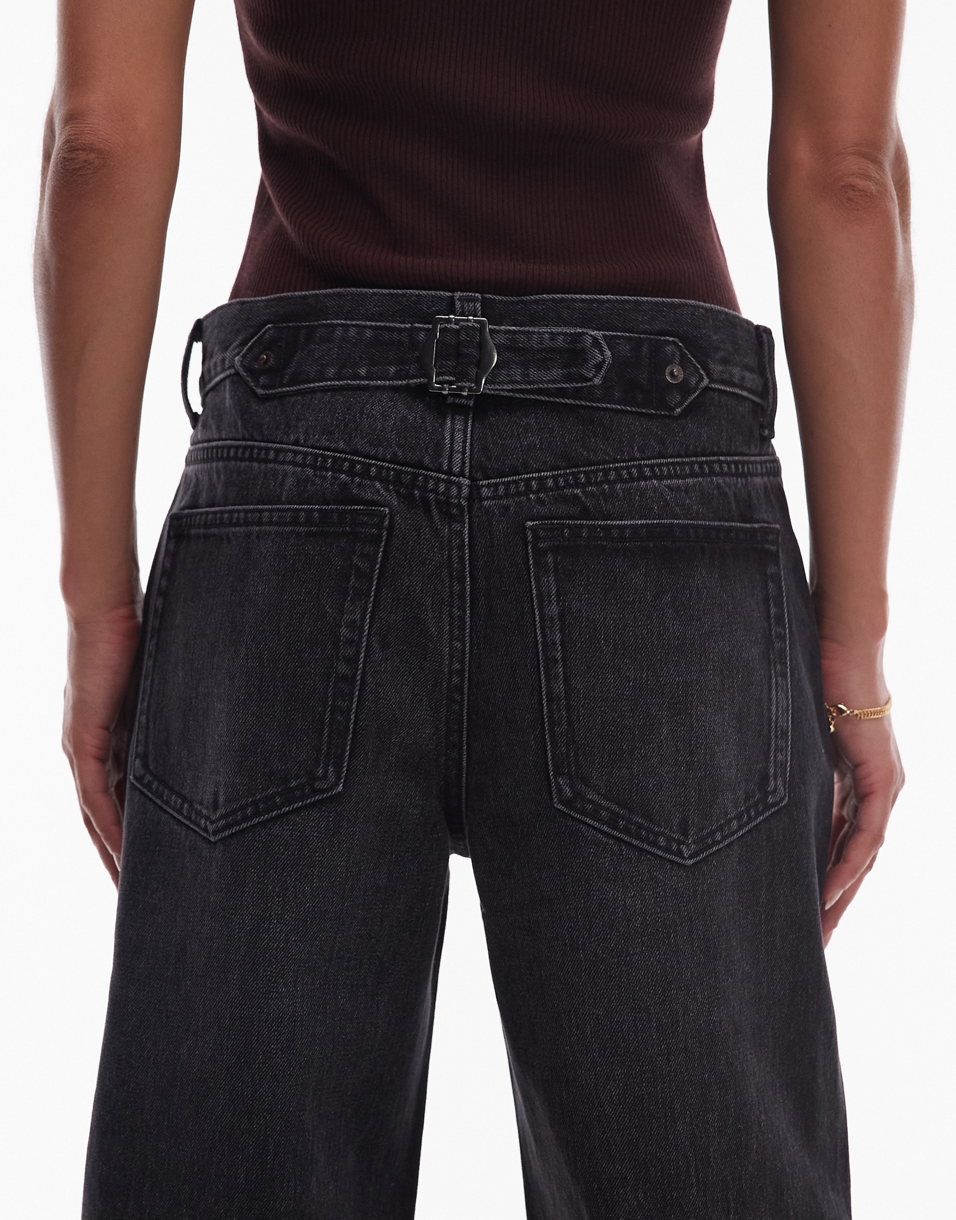 TOPSHOP Weite Jeans »TSCINCH LR WIDE DNM JEANS BLW NOOS« Baumwolle, relaxed fit
