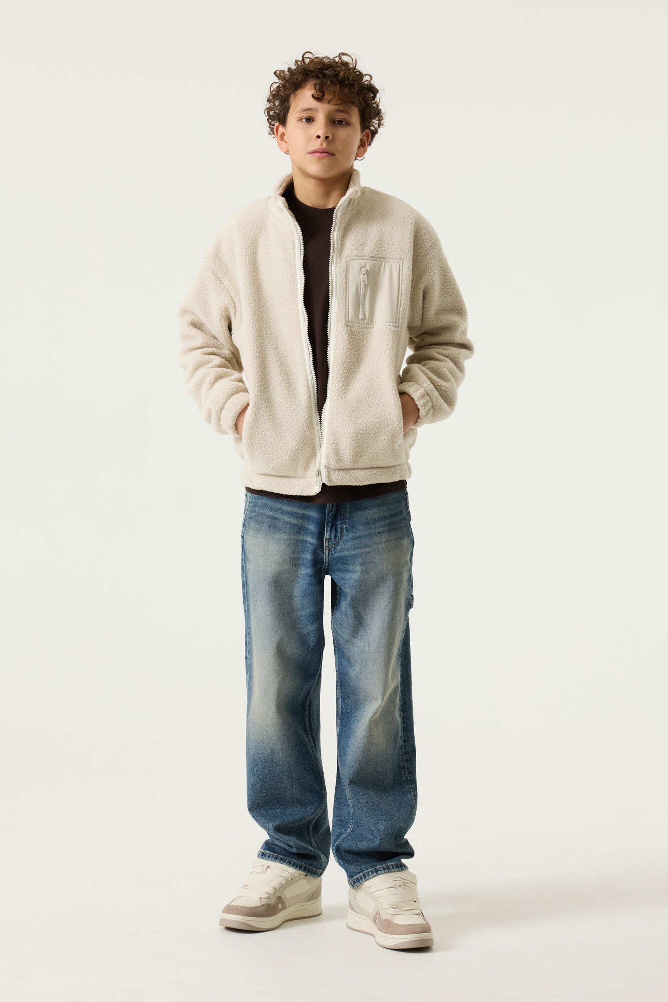 Garcia Sweatjacke in Teddyfell Optik for BOYS