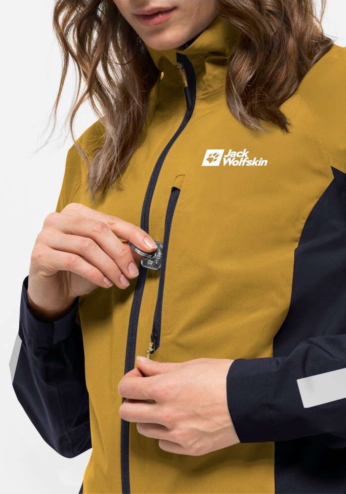 Jack Wolfskin Fahrradjacke »MOROBBIA 2.5L JKT W«, mit Kapuze