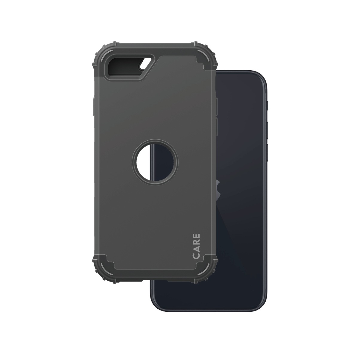 CARE by PanzerGlass Handyhülle »Force Rugged Case für Apple iPhone 7/8/SE (2020/2022)«, Backcover, Schutzhülle, Handyschutzhülle, Case, Schutzcase, stoßfest