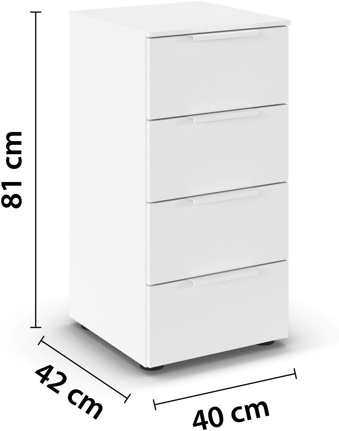 LeGer Home by Lena Gercke Kommode »Kommode Sideboard Schubladenkommode SERINA eleganter Eyecatcher« mit 4 Schubkästen sowie hochwertigen Metallgriffen MADE IN GERMANY