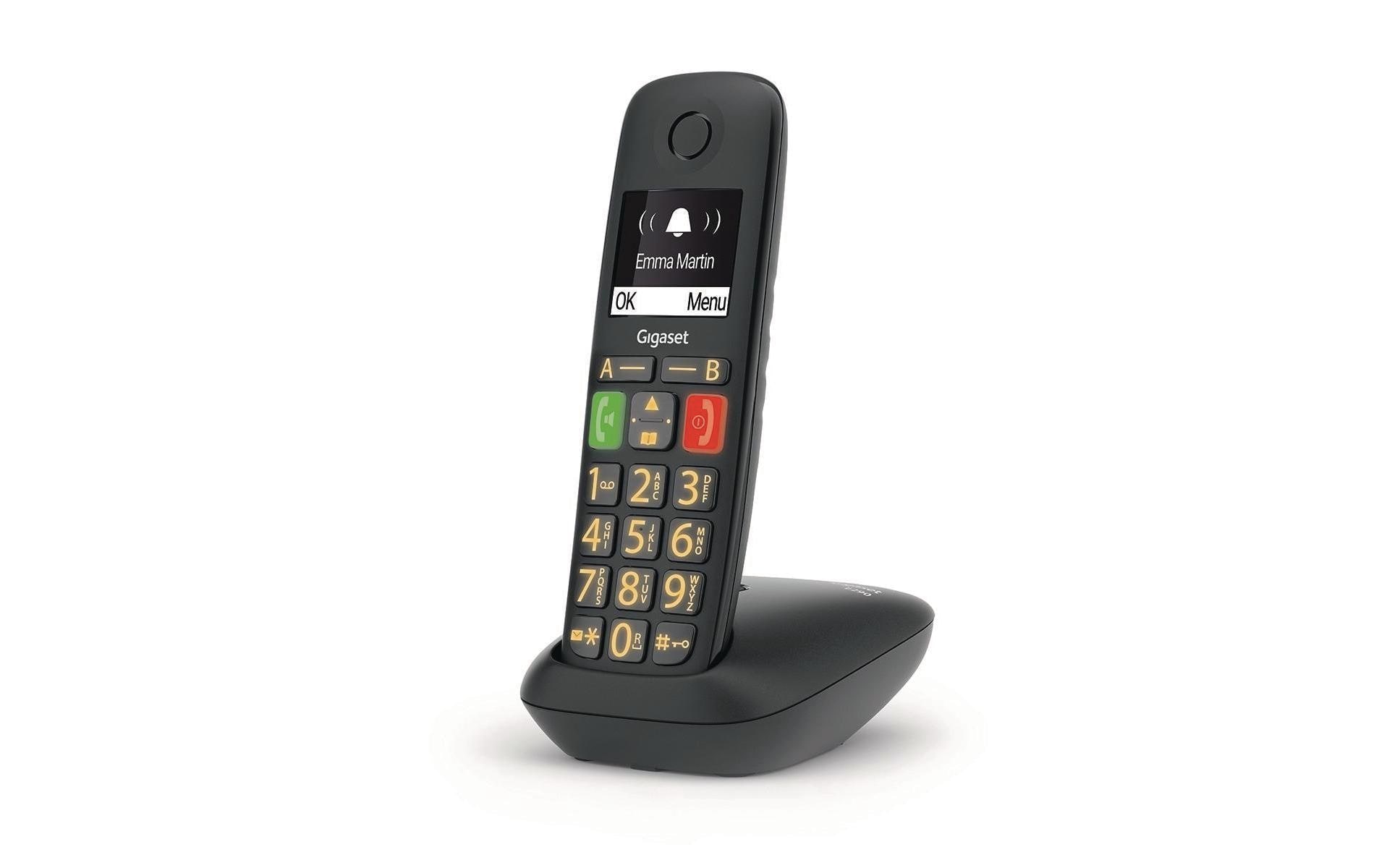 Gigaset Schnurloses DECT-Telefon »E290 schwarz« ( )