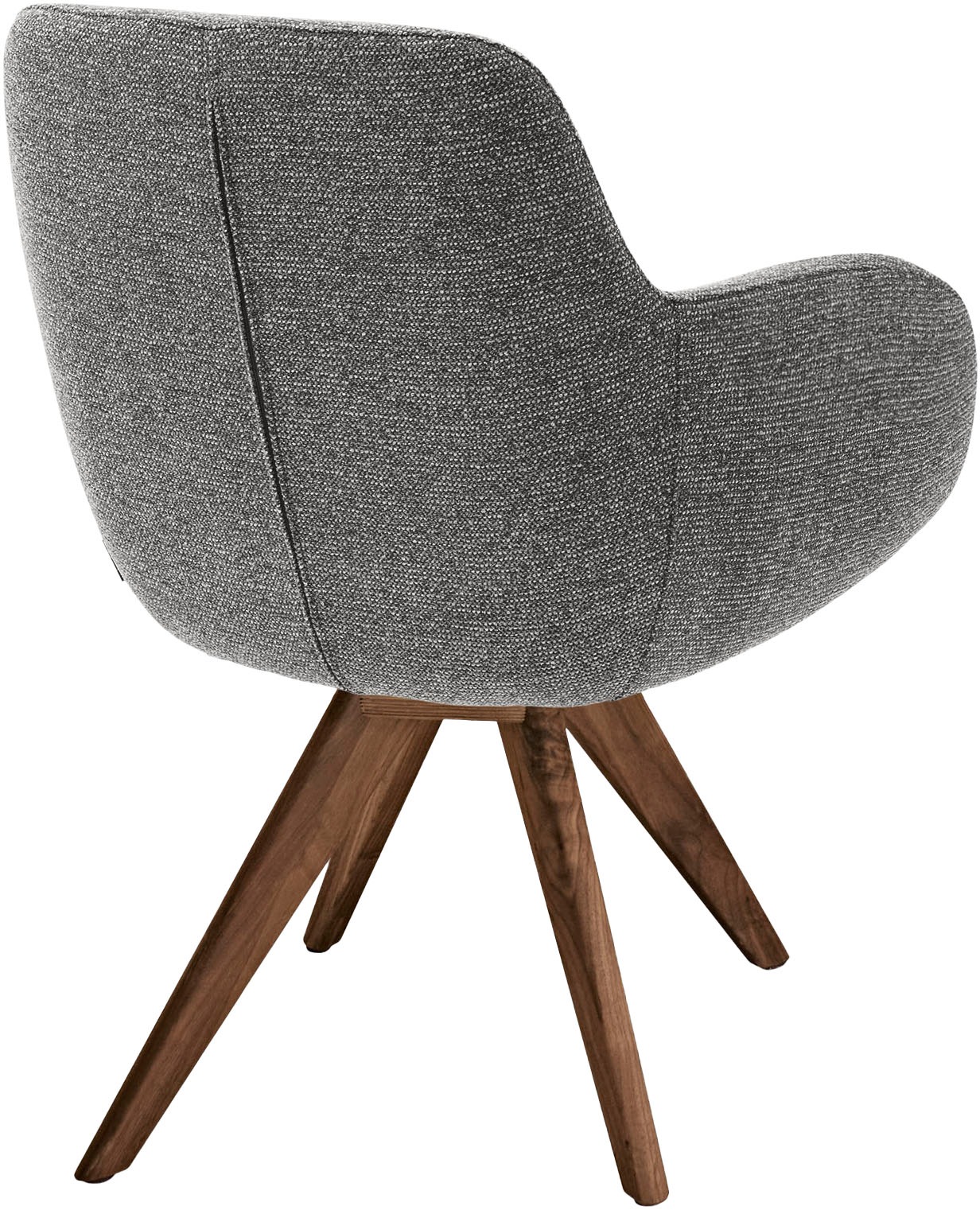 Musterring Esszimmerstuhl »Tavia«, (Set), 2 St., Chenille, Stativgestell Wildnussbaum, Drehfunktion optional, diverse Farben
