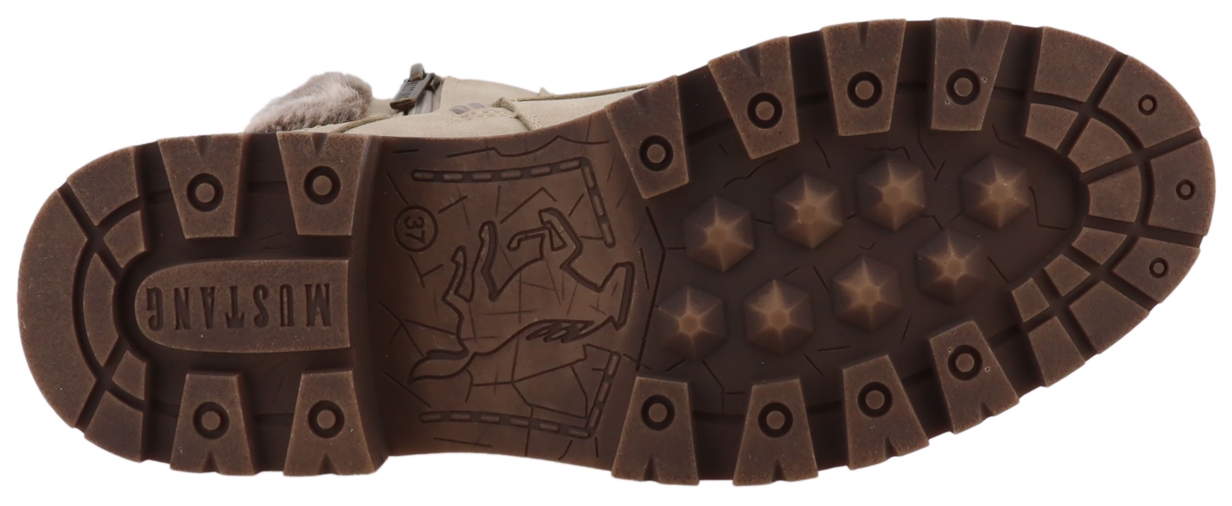 Mustang Shoes Winterstiefelette »Darleen«  Winterboots mit Fellimitatkragen