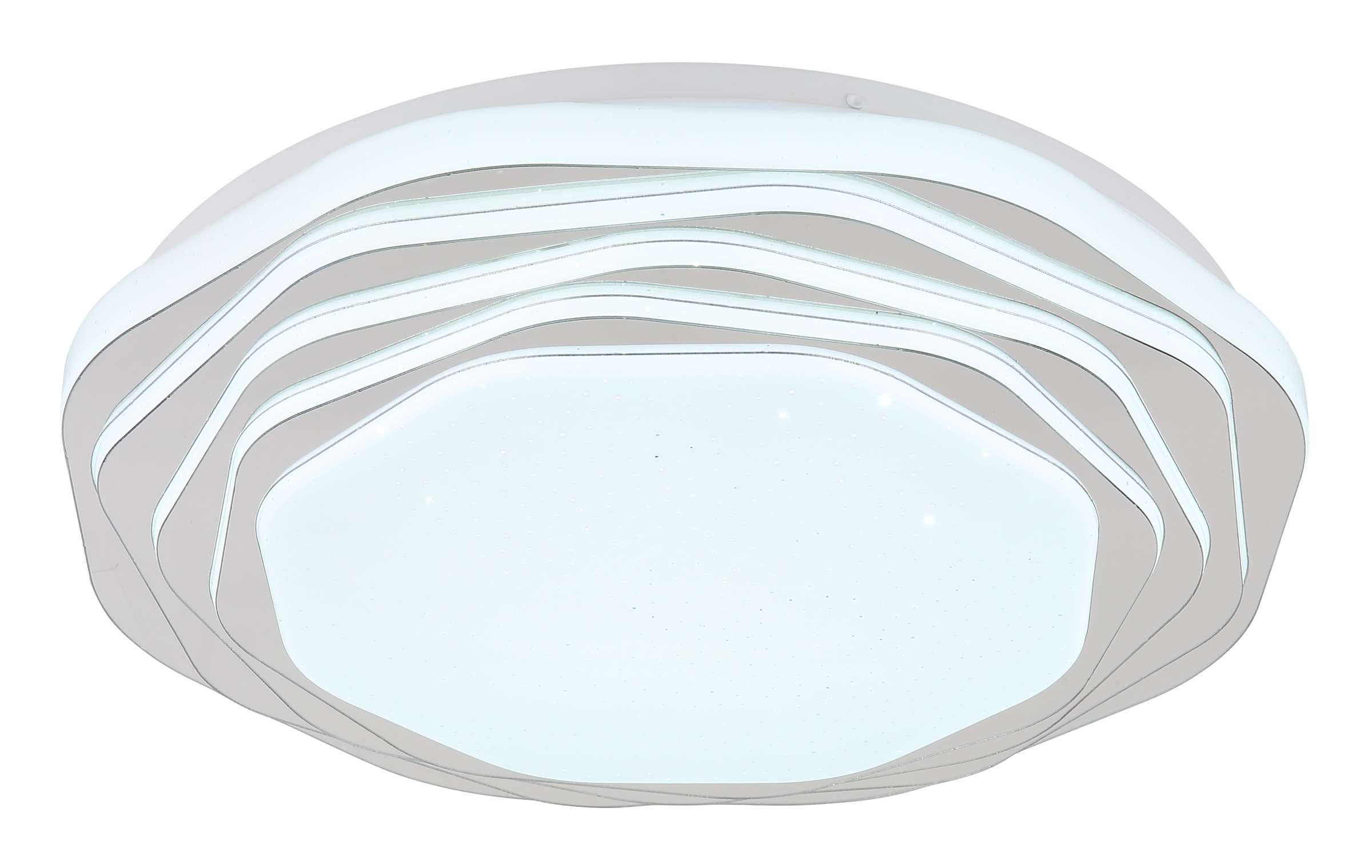 GLOBO LIGHTING LED Deckenleuchte »FLORDELIS« LED-Modul 1 Stk. Deckenlampe/rund/Wohnzimmer/Schlafzimmer/elegant
