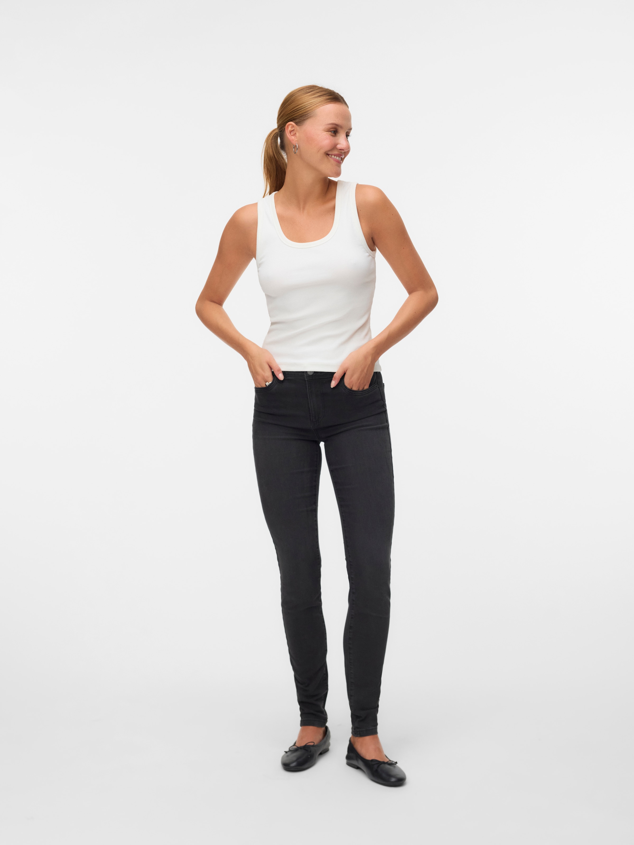 Vero Moda Skinny-fit-Jeans »VMTANYA MR S PIPING J VI199 GA«