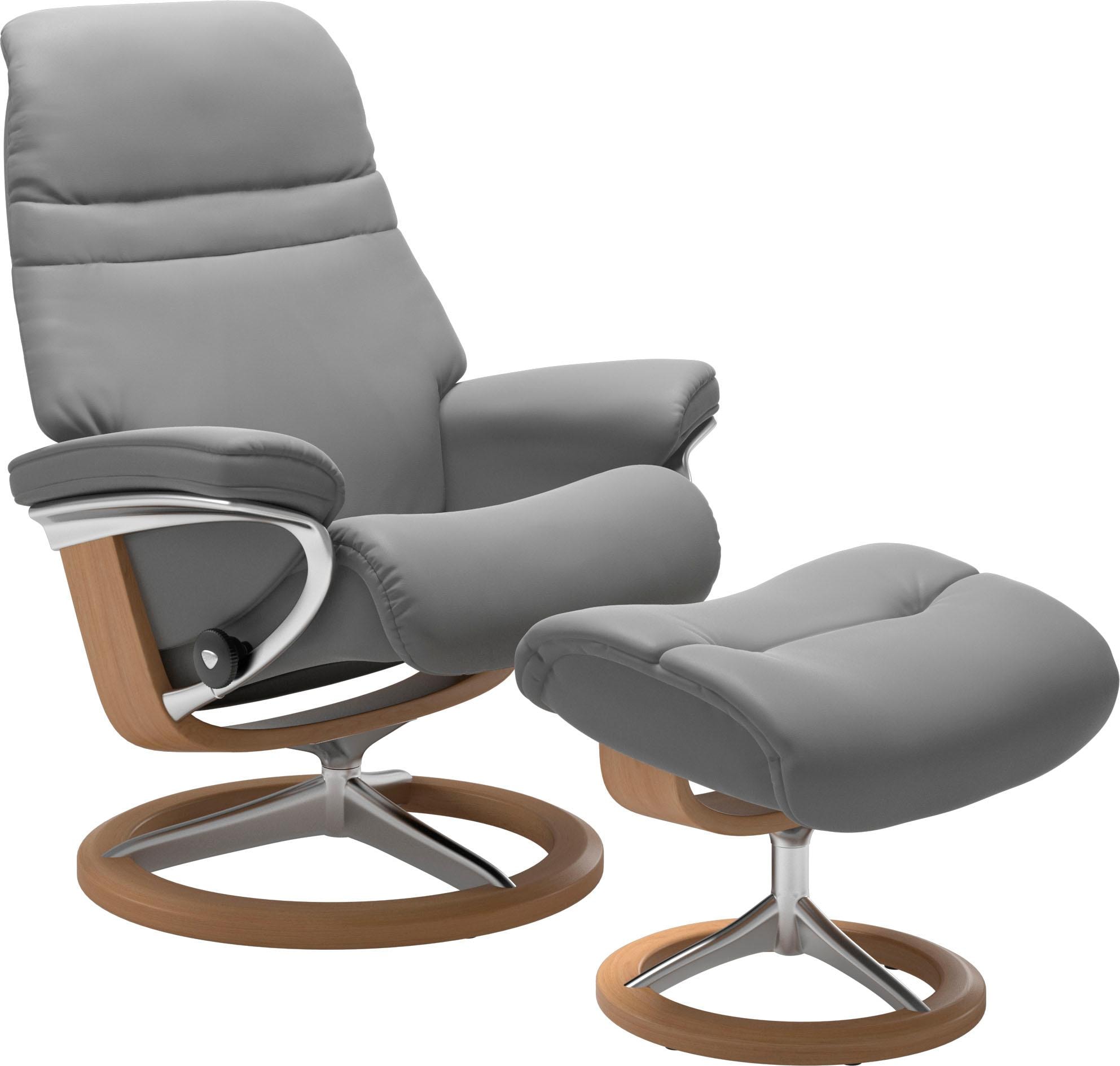 Stressless® Relaxsessel »Sunrise« Relaxsessel mit Hocker, mit Signature Bas günstig online kaufen