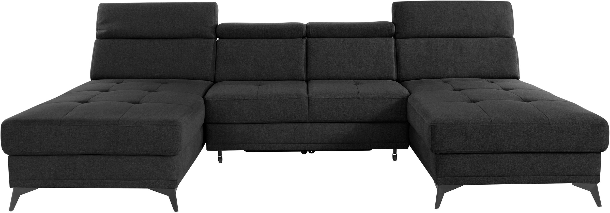 Home affaire Wohnlandschaft »Cardiz U-Form« inkl.Kopfteilverstellung und Fe günstig online kaufen