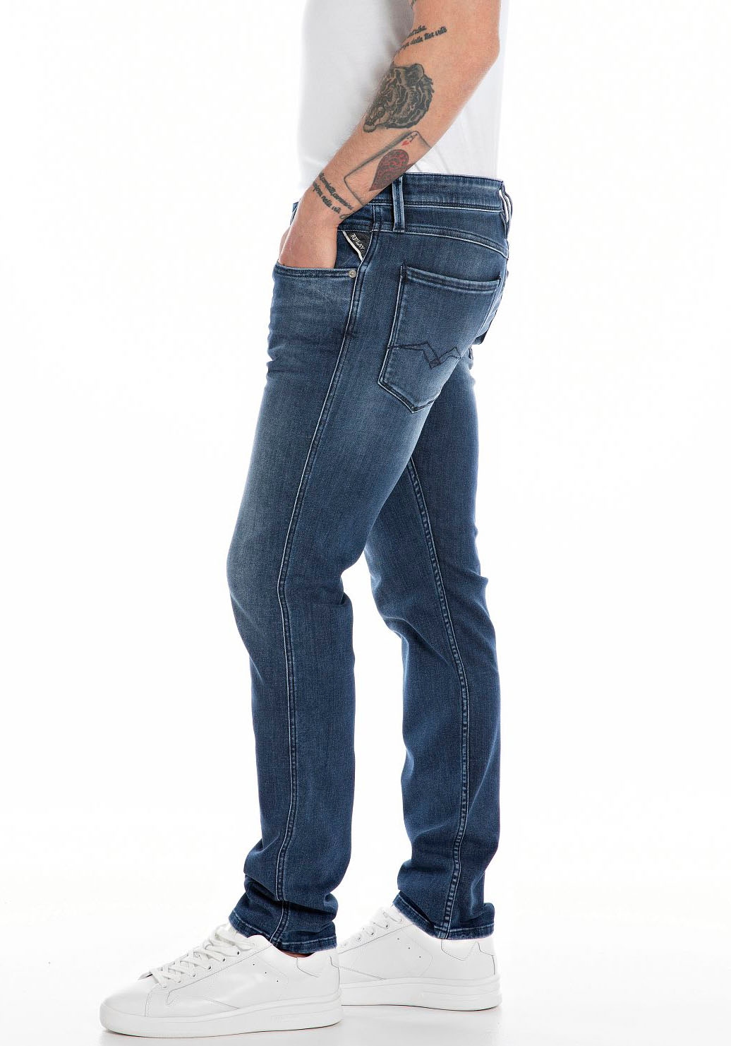 Replay Slim-fit-Jeans »ANBASS HYPERFLEX BIO«