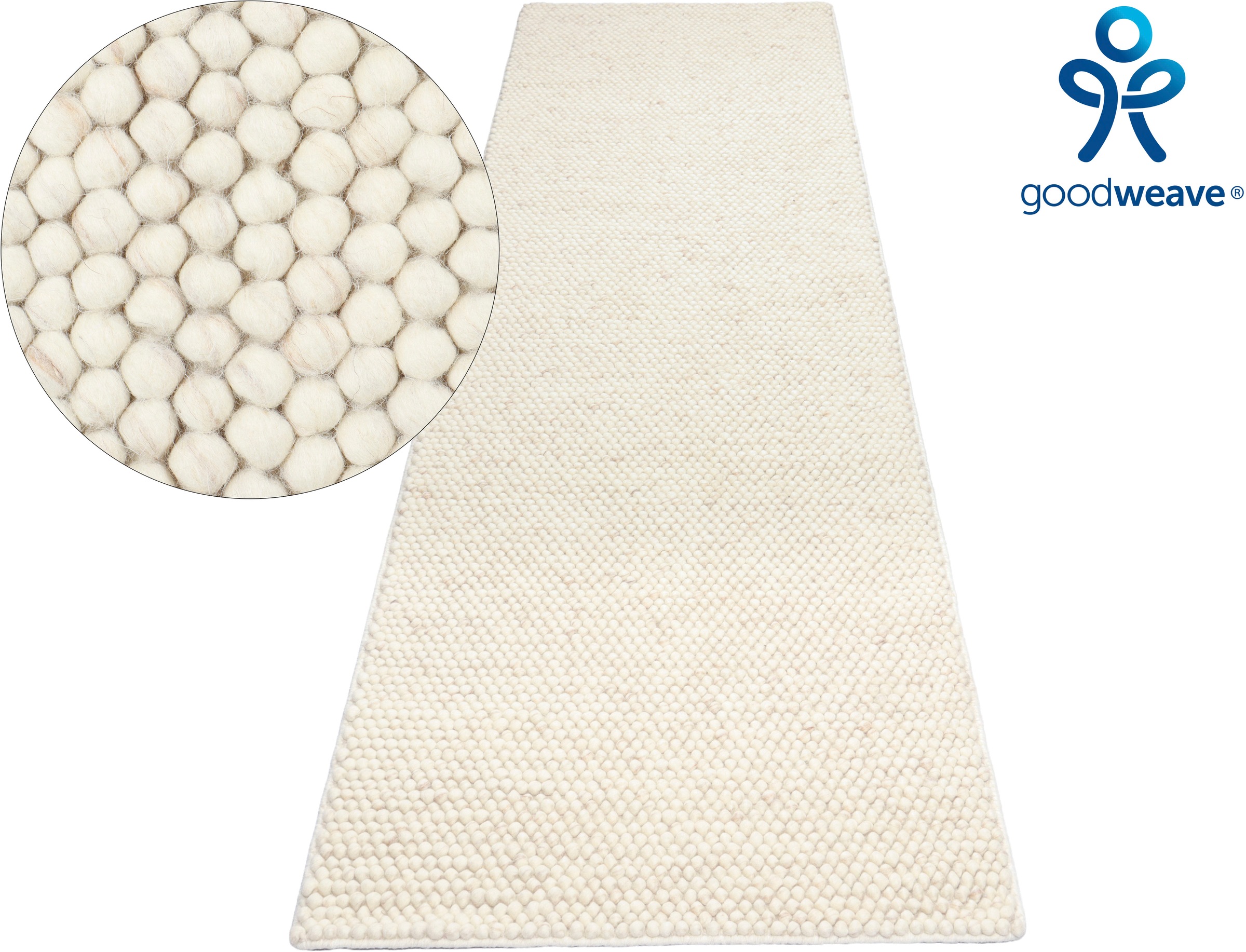 LeGer Home by Lena Gercke Läufer »Ainhoa, Wolle« rechteckig 14 mm Höhe handgewebt, Handweb Teppiche, Wohnzimmer, Schlafzimmer, Esszimmer