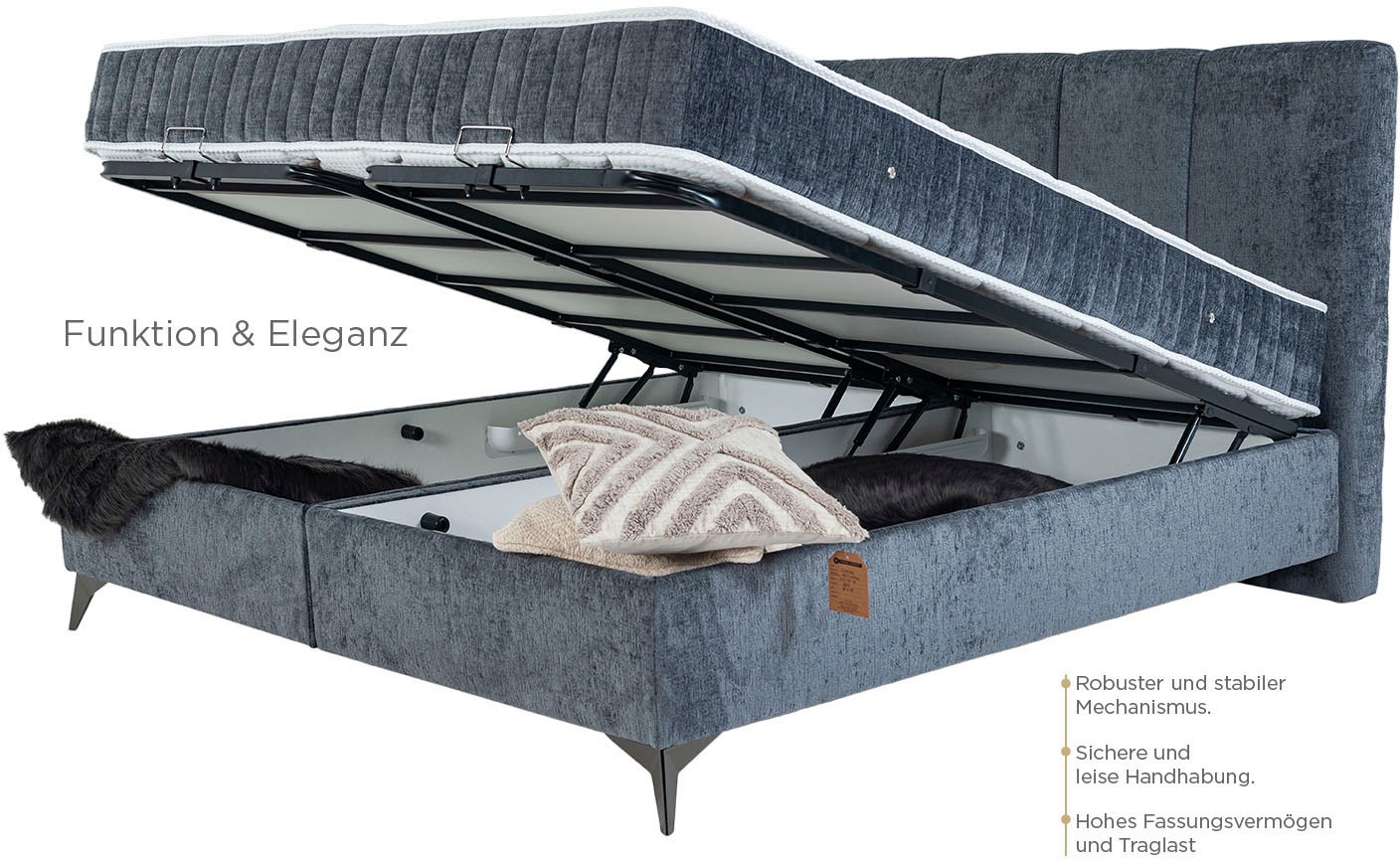 Home affaire Boxbett »Sorelle inkl. Bettkasten und Topper« erhältlich in den Breiten 160, 180 & 200 cm