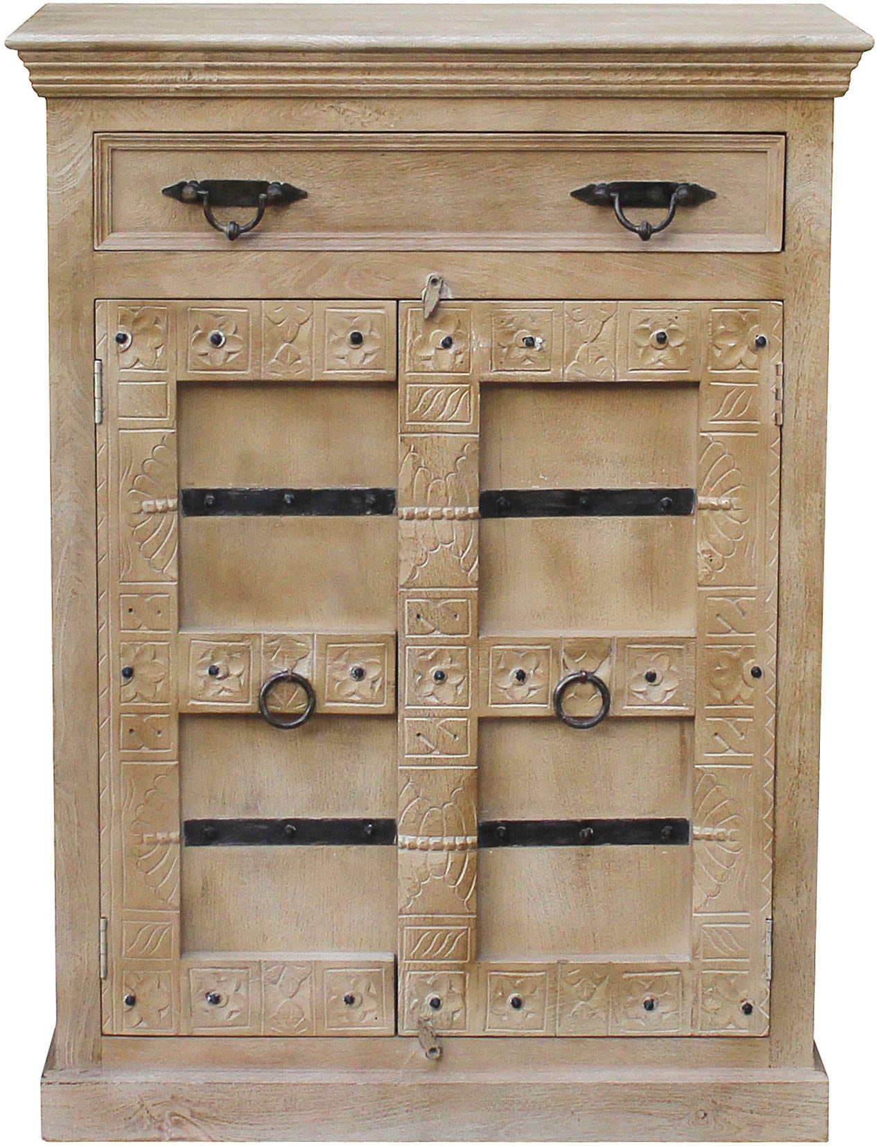 SIT Highboard »Daipur« geschnitzte Verzierungen